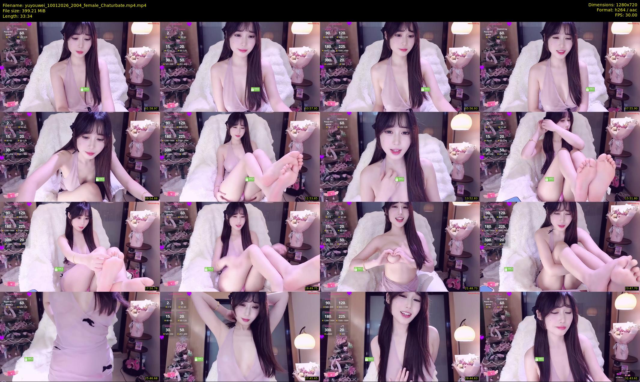 yuyouwei — 34 minute Chaturbate female cam show recording, 720p, Jan 10, 2026