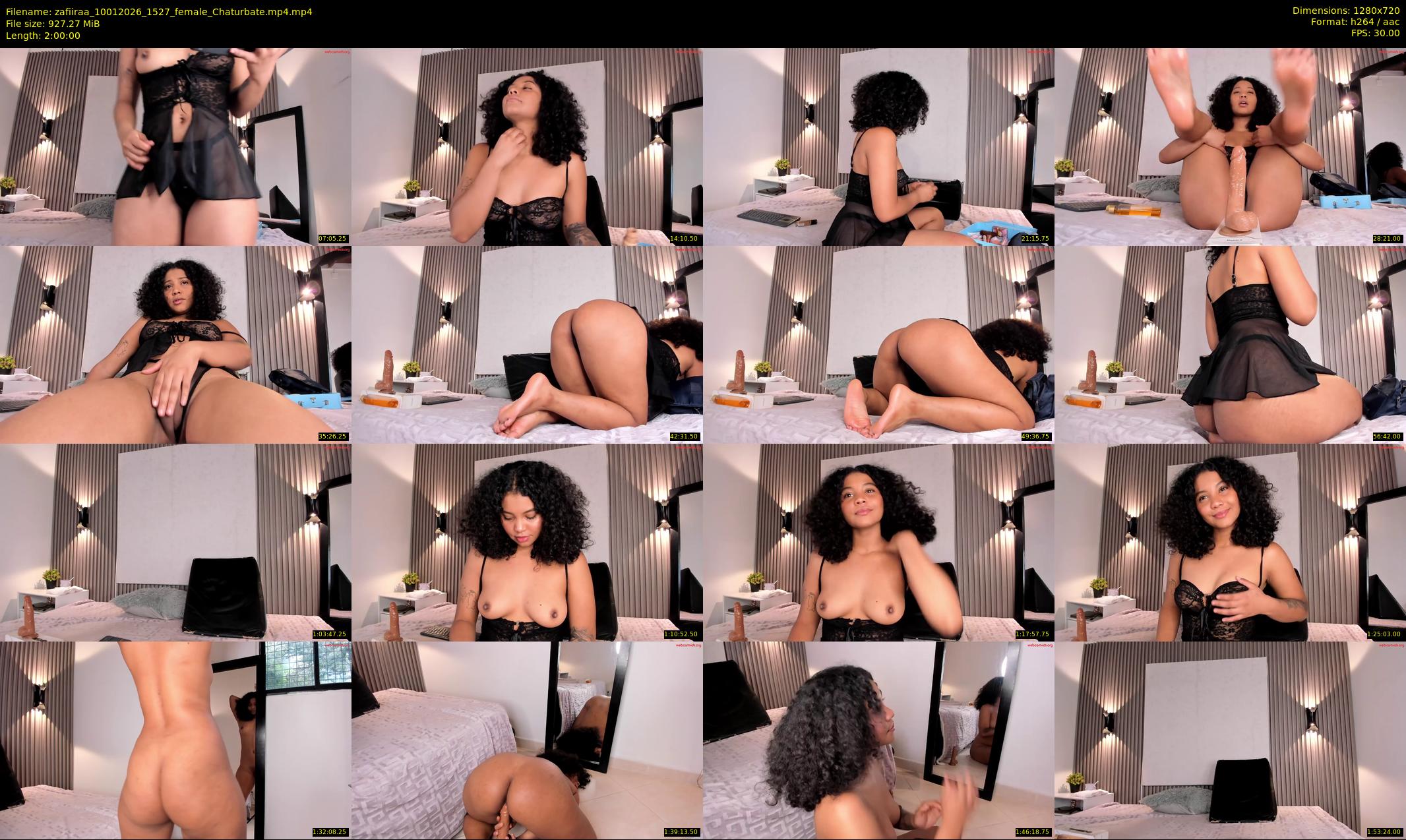 zafiiraa — 120 minute Chaturbate female cam show recording, 720p, Jan 10, 2026