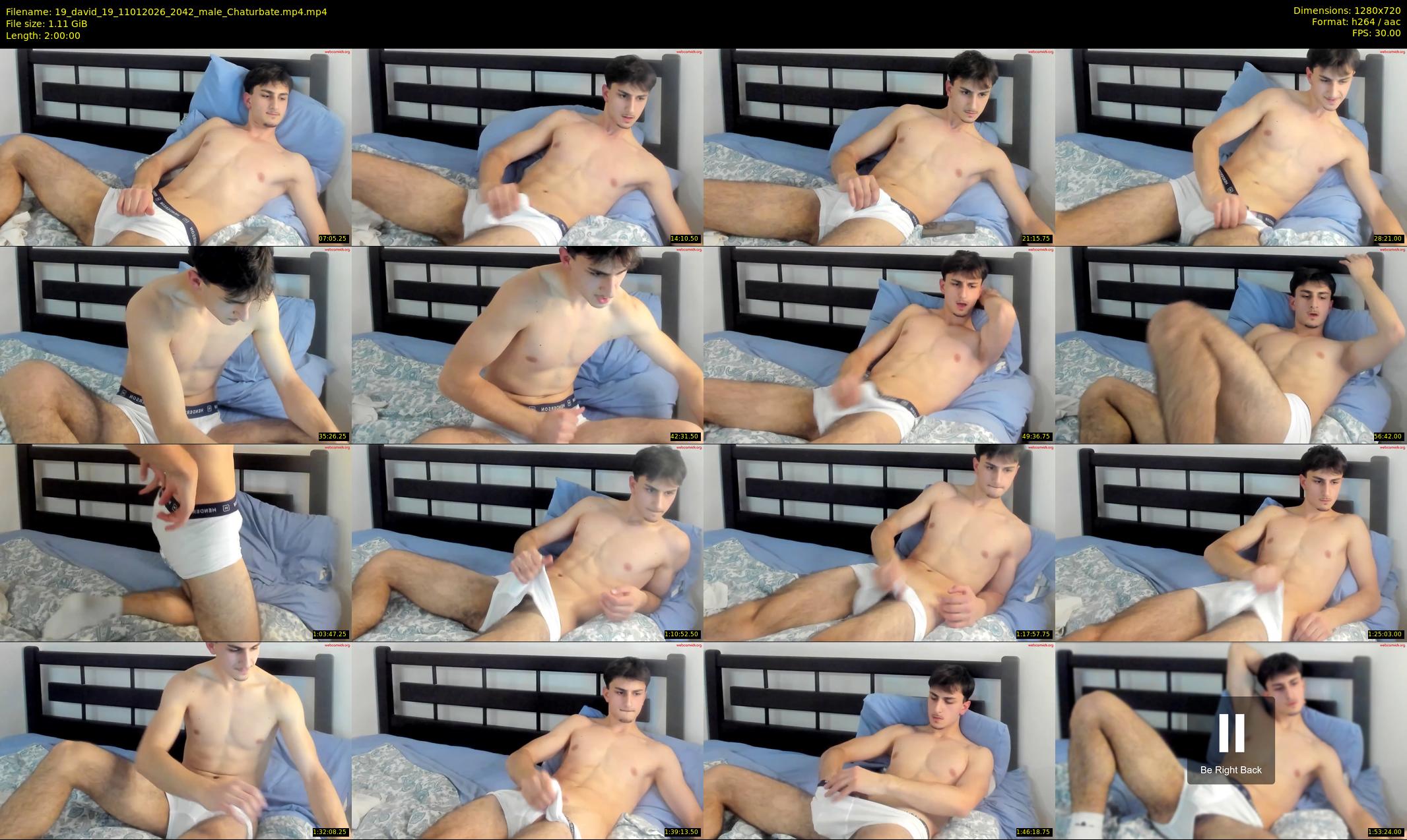 19_david_19 — 120 minute Chaturbate male cam show recording, 720p, Jan 11, 2026