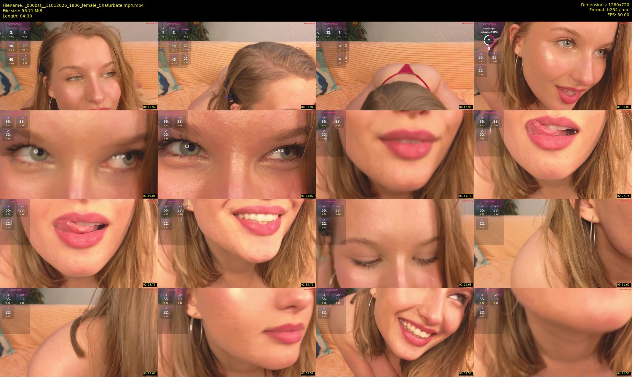 _b00bss_ — 5 minute Chaturbate female cam show recording, 720p, Jan 11, 2026
