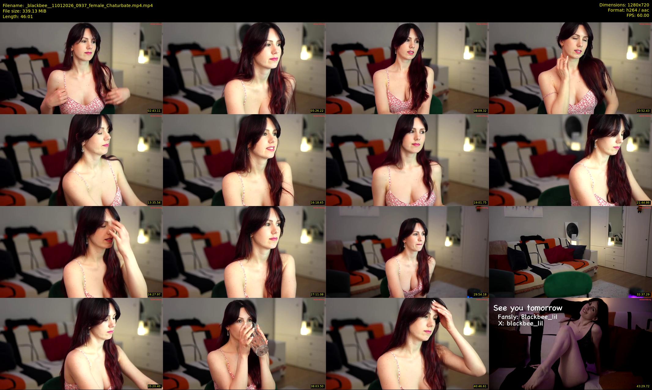_blackbee_ — 47 minute Chaturbate female cam show recording, 720p, Jan 11, 2026