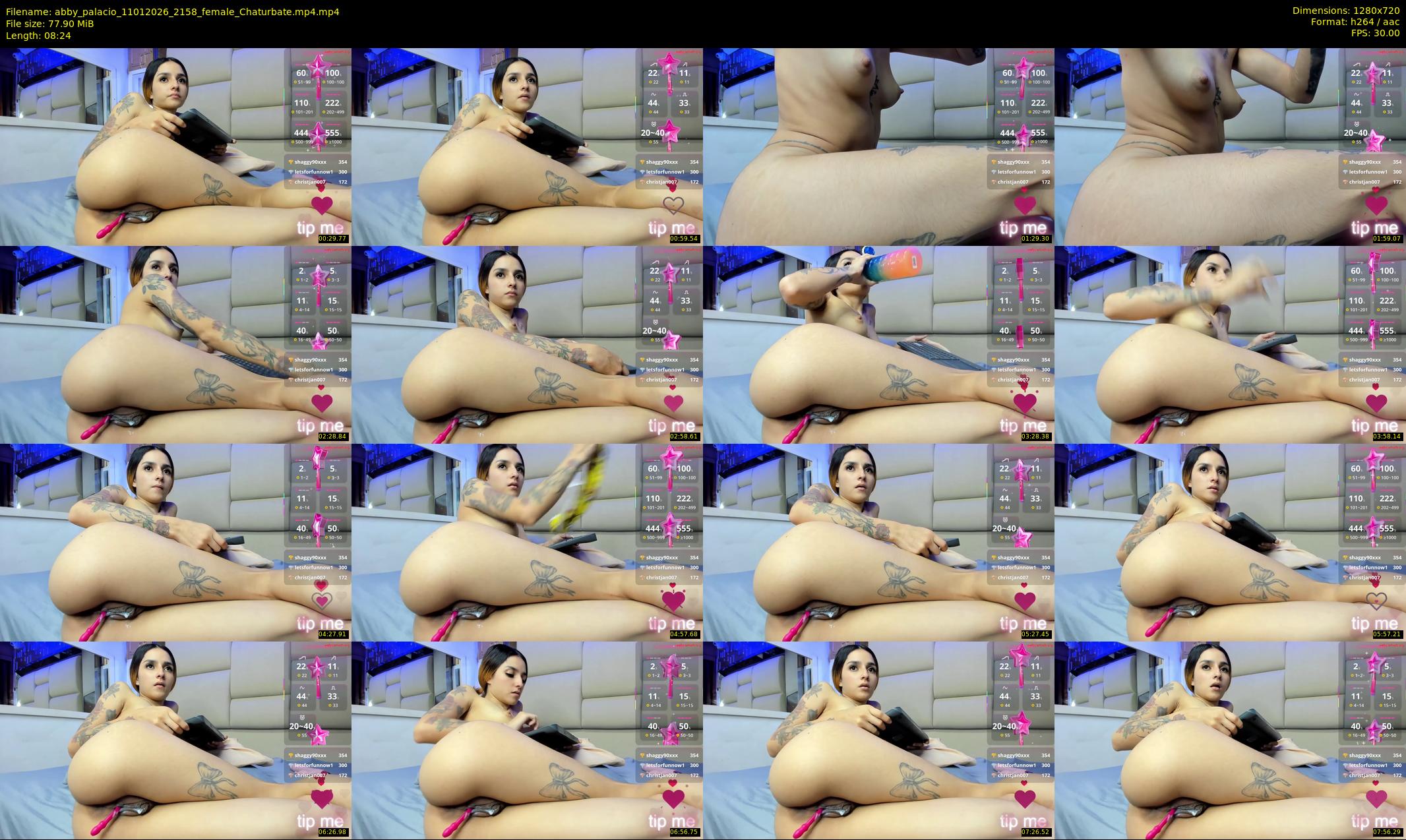abby_palacio — 9 minute Chaturbate female cam show recording, 720p, Jan 11, 2026