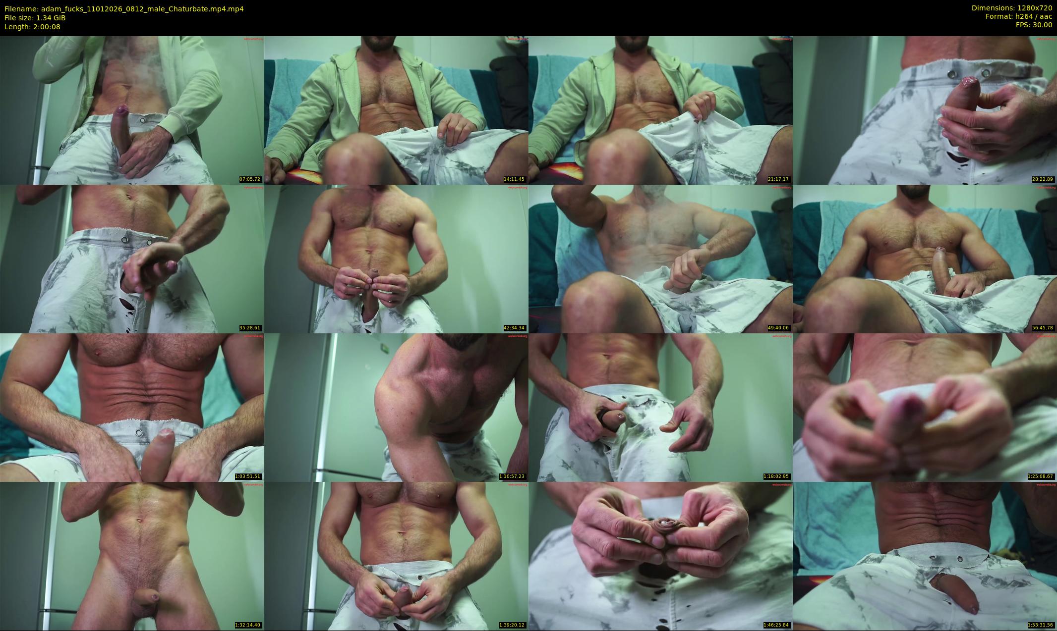 adam_fucks — 121 minute Chaturbate male cam show recording, 720p, Jan 11, 2026
