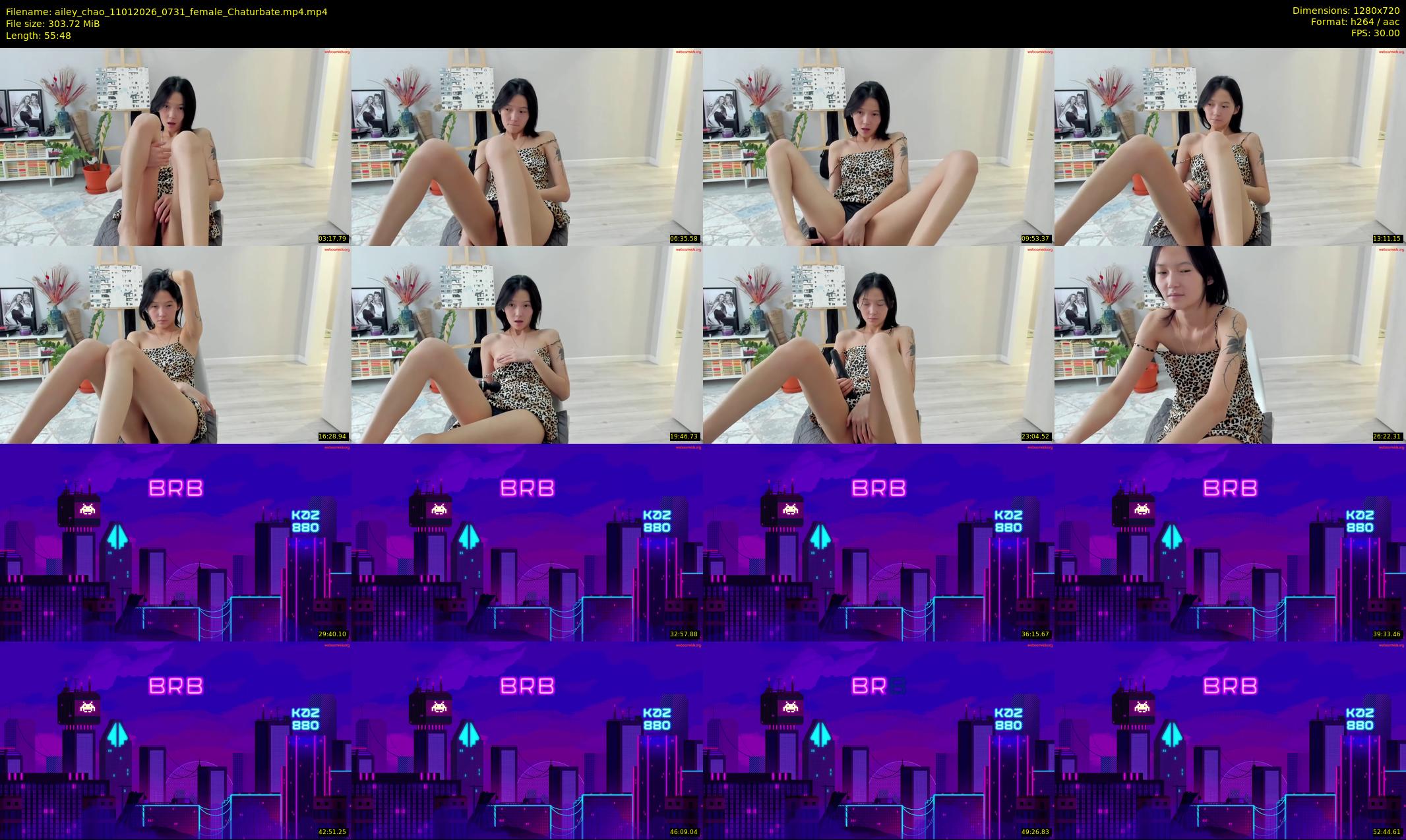 ailey_chao — 56 minute Chaturbate female cam show recording, 720p, Jan 11, 2026