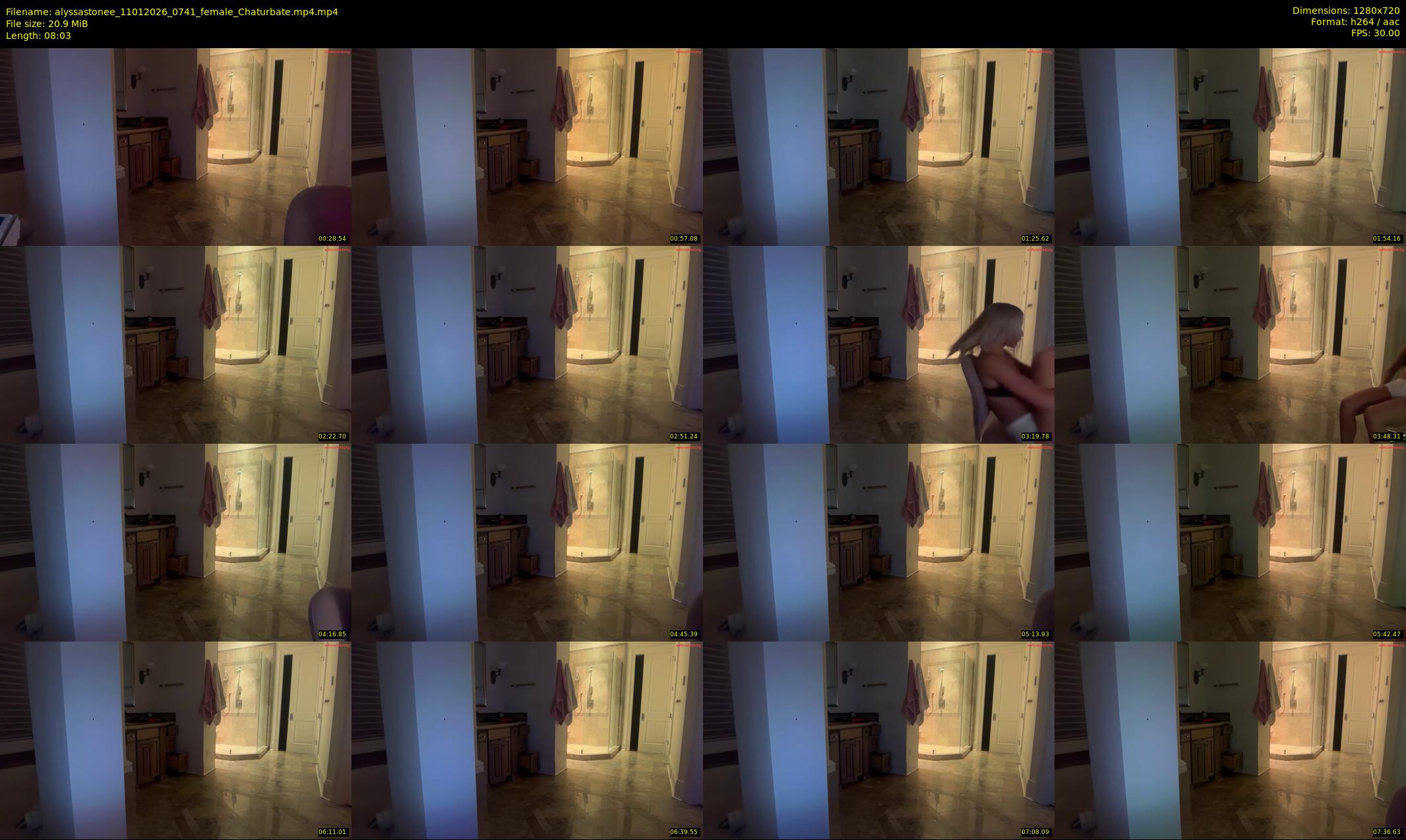 alyssastonee — 9 minute Chaturbate female cam show recording, 720p, Jan 11, 2026