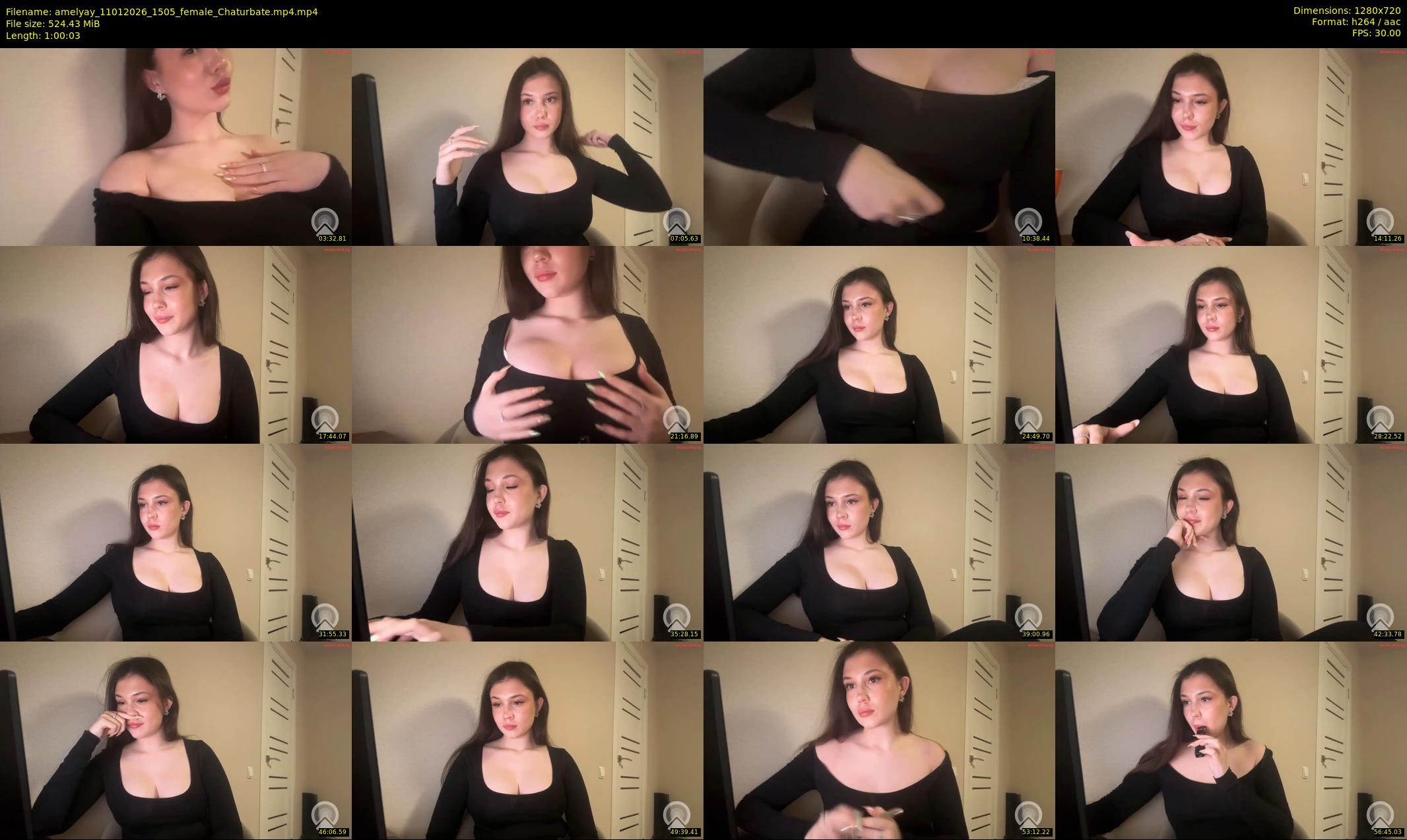 amelyay — 61 minute Chaturbate female cam show recording, 720p, Jan 11, 2026