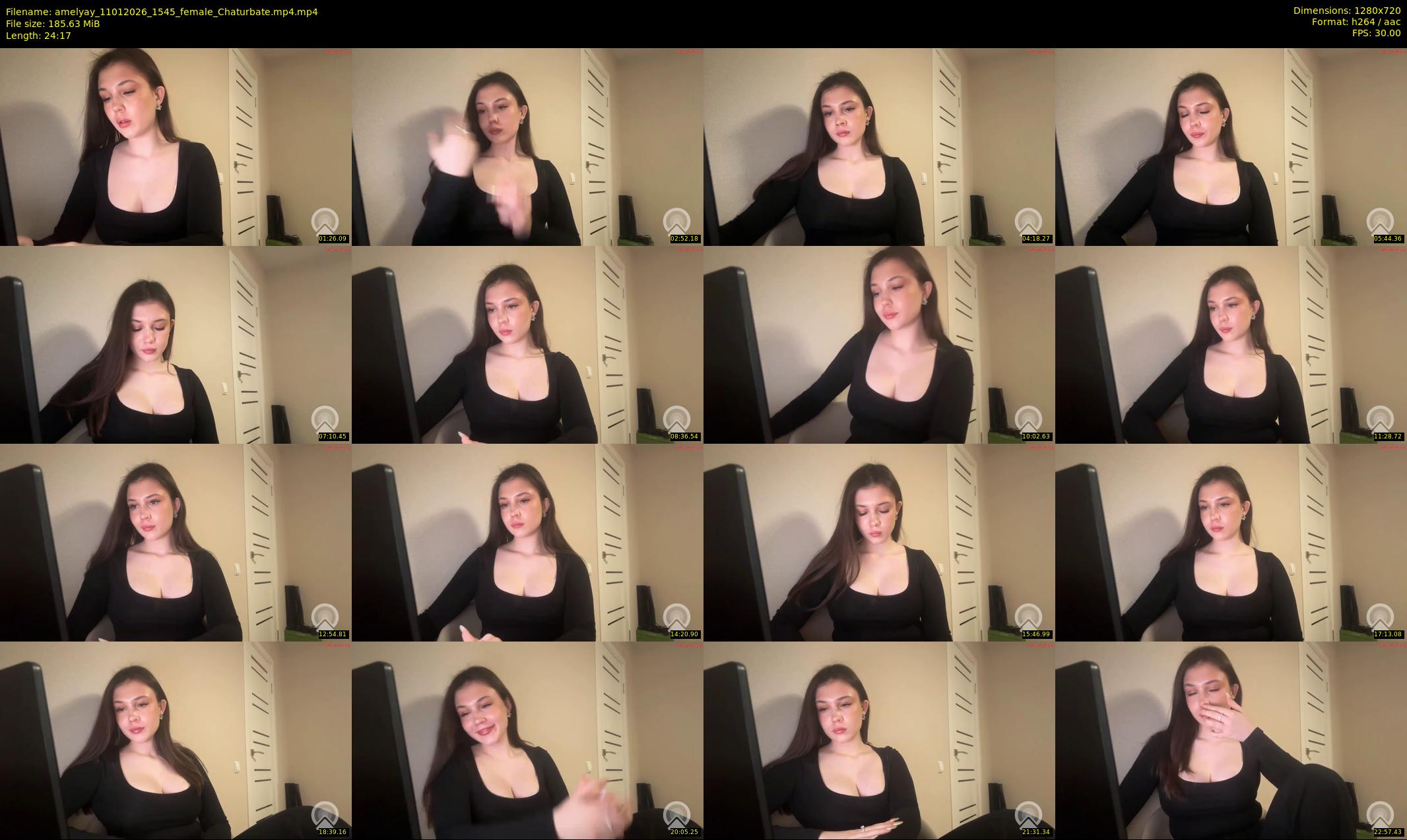 amelyay — 25 minute Chaturbate female cam show recording, 720p, Jan 11, 2026