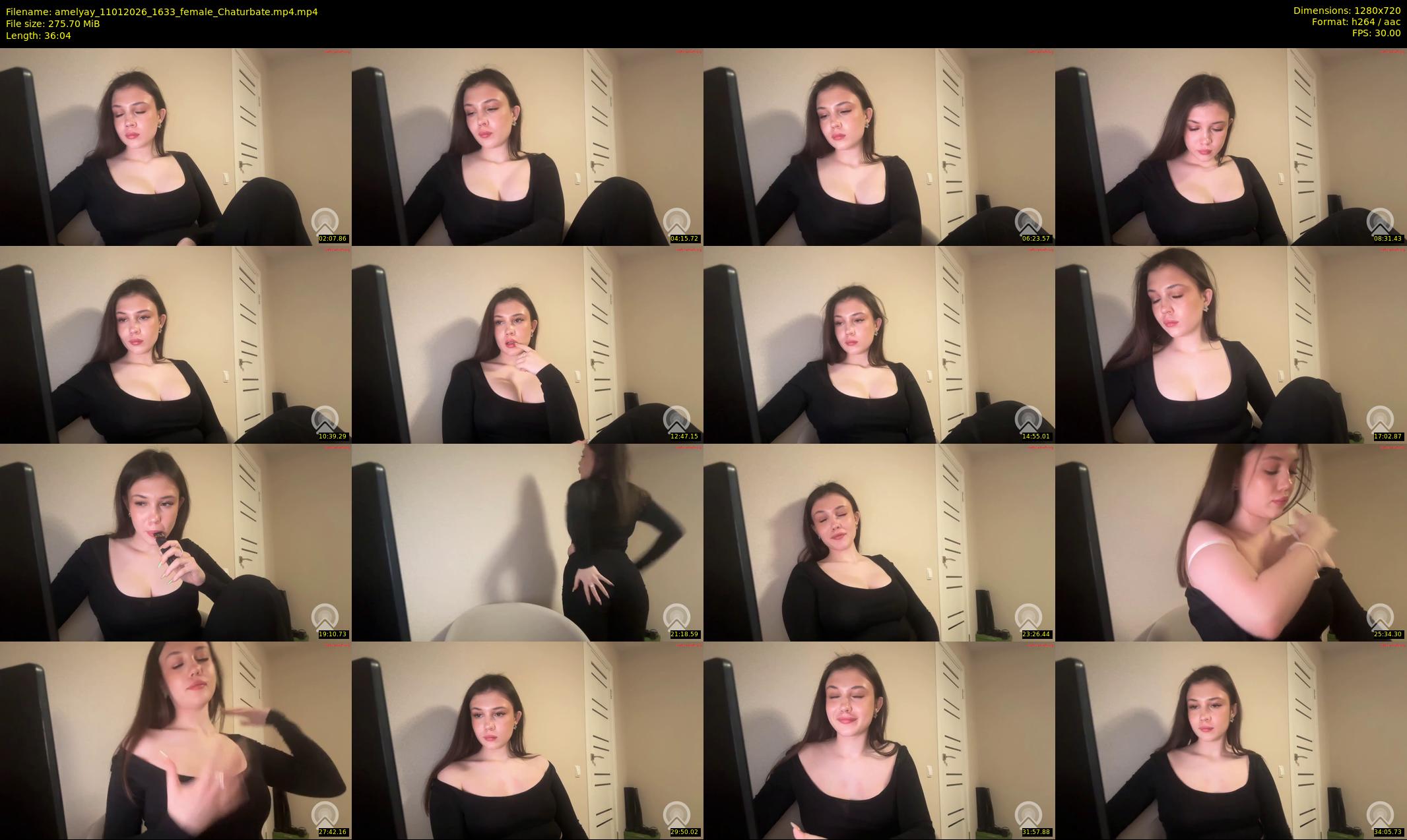 amelyay — 37 minute Chaturbate female cam show recording, 720p, Jan 11, 2026