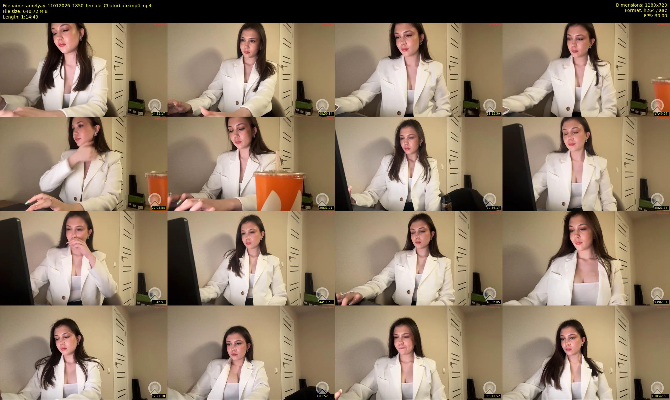amelyay — 75 minute Chaturbate female cam show recording, 720p, Jan 11, 2026