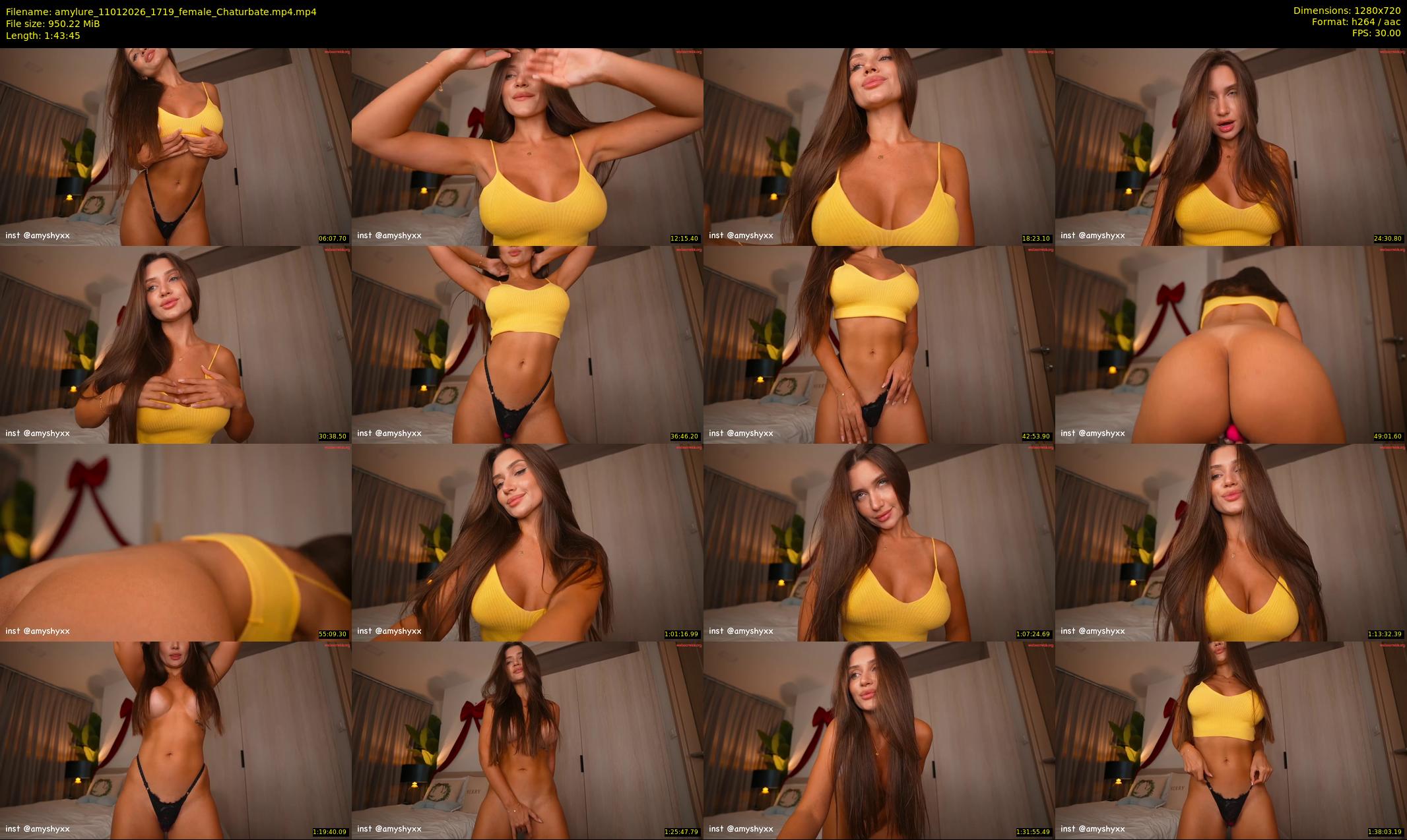 amylure — 104 minute Chaturbate female cam show recording, 720p, Jan 11, 2026