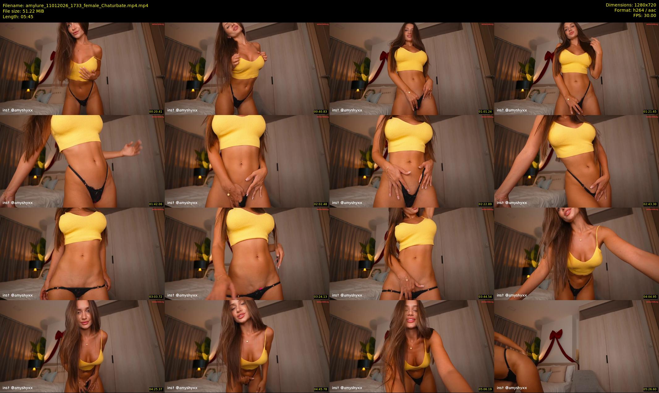 amylure — 6 minute Chaturbate female cam show recording, 720p, Jan 11, 2026