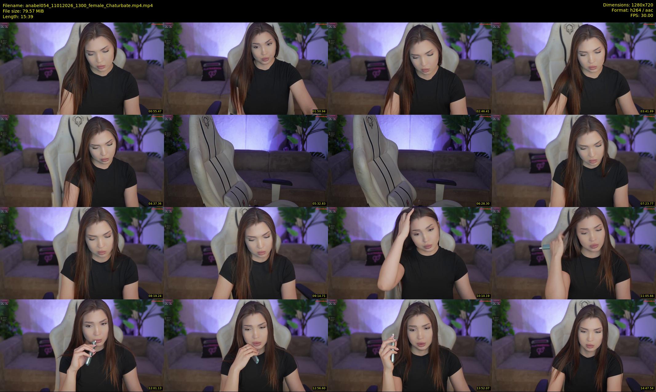 anabel054 — 16 minute Chaturbate female cam show recording, 720p, Jan 11, 2026