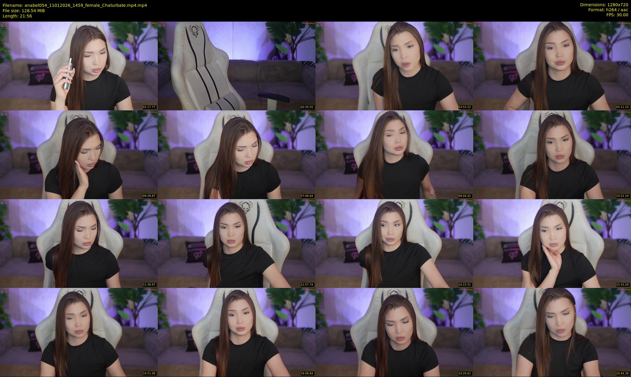 anabel054 — 22 minute Chaturbate female cam show recording, 720p, Jan 11, 2026