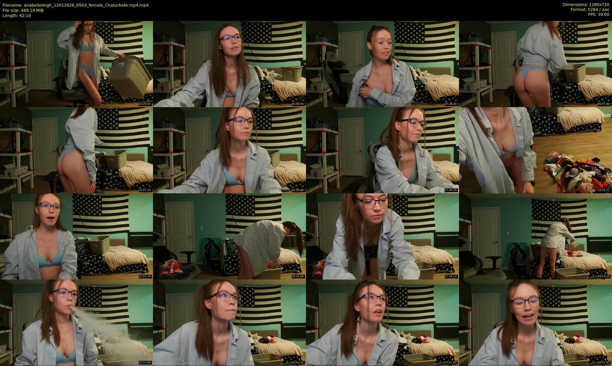 anabelleleigh — 43 minute Chaturbate female cam show recording, 720p, Jan 12, 2026