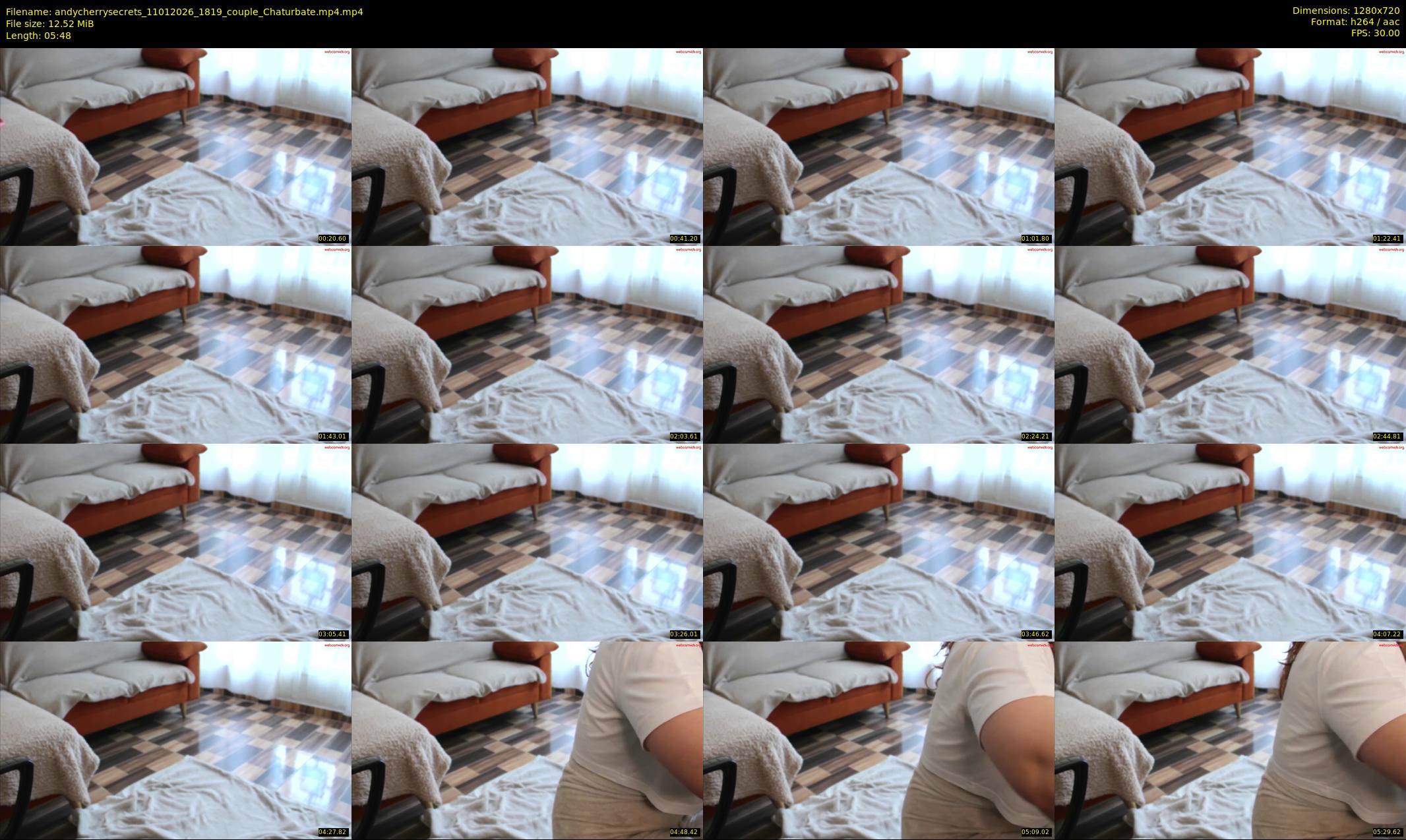 andycherrysecrets — 6 minute Chaturbate couple cam show recording, 720p, Jan 11, 2026