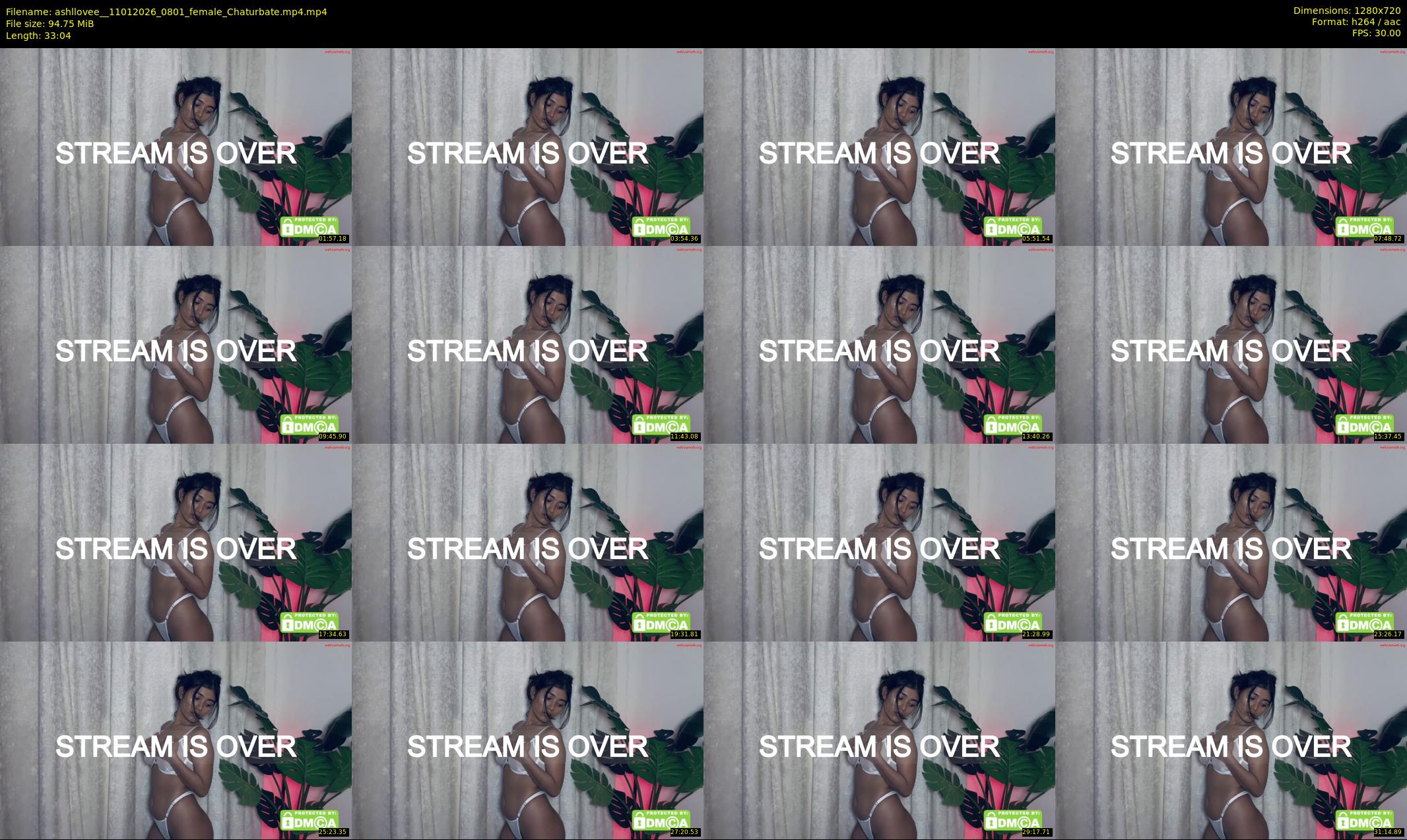 ashllovee_ — 34 minute Chaturbate female cam show recording, 720p, Jan 11, 2026