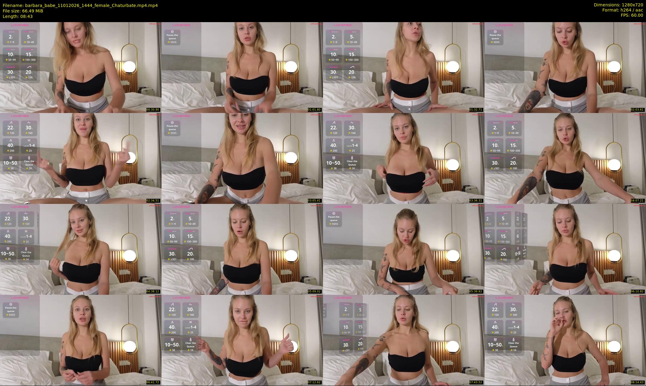 barbara_babe — 9 minute Chaturbate female cam show recording, 720p, Jan 11, 2026