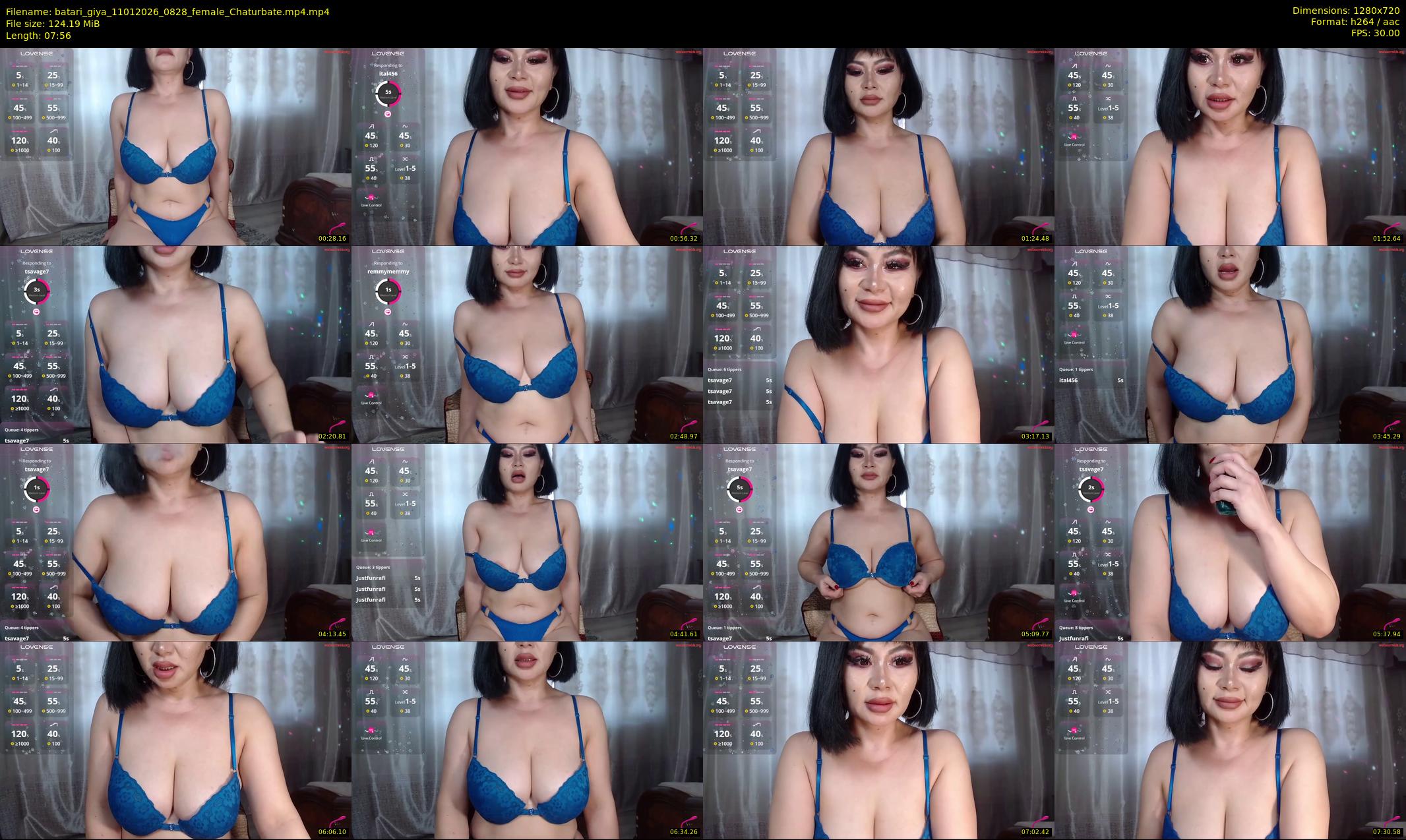 batari_giya — 8 minute Chaturbate female cam show recording, 720p, Jan 11, 2026