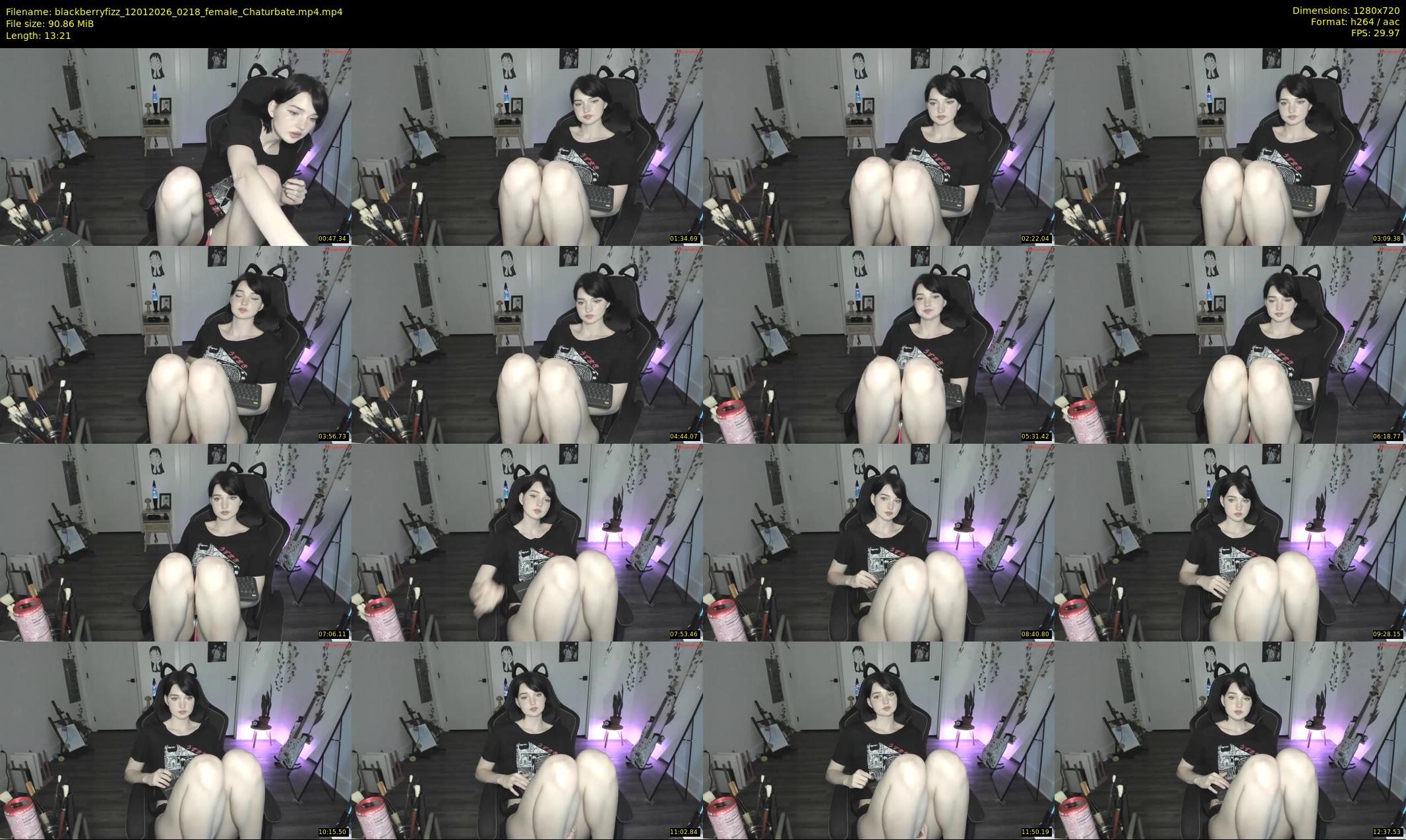 blackberryfizz — 14 minute Chaturbate female cam show recording, 720p, Jan 12, 2026