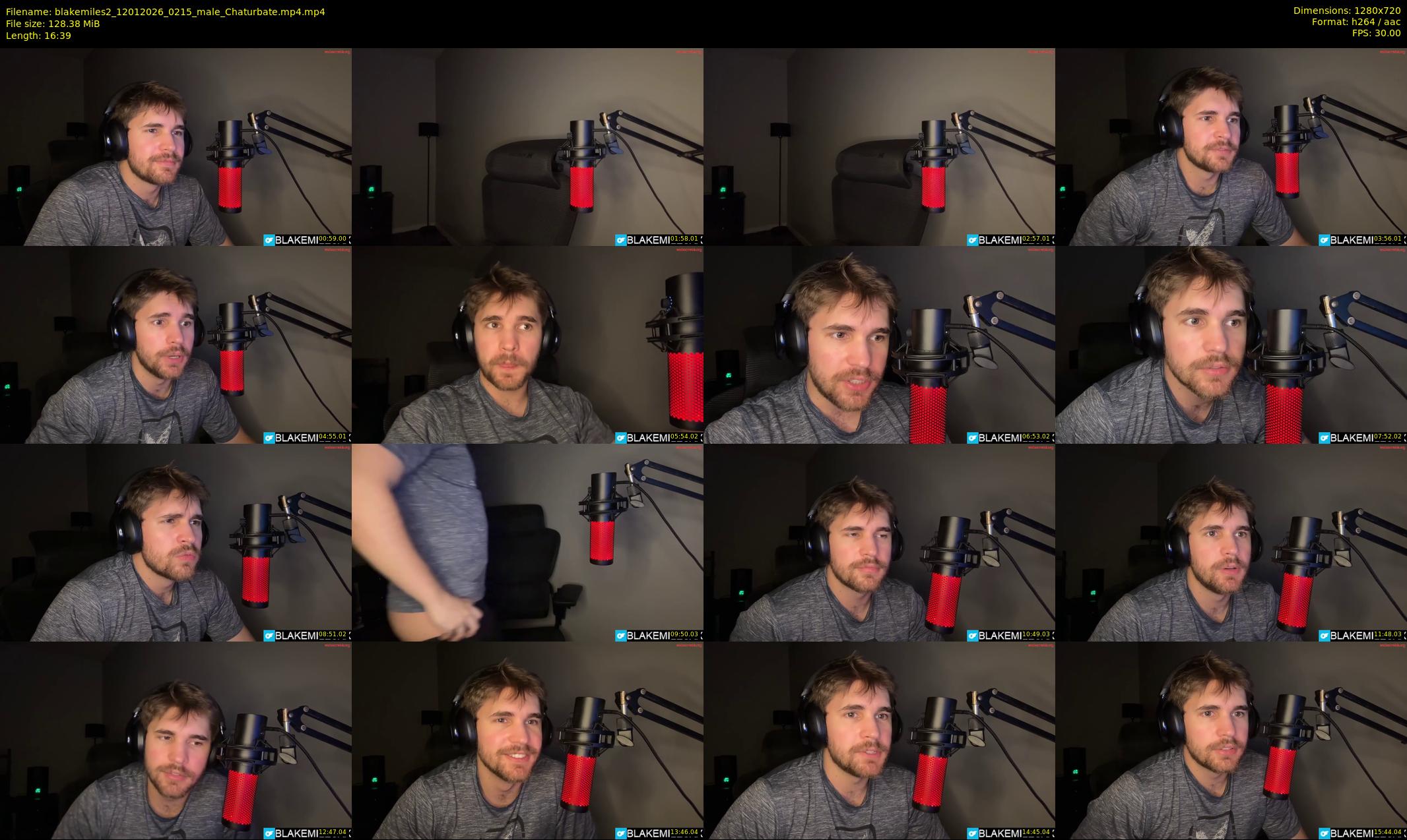blakemiles2 — 17 minute Chaturbate male cam show recording, 720p, Jan 12, 2026
