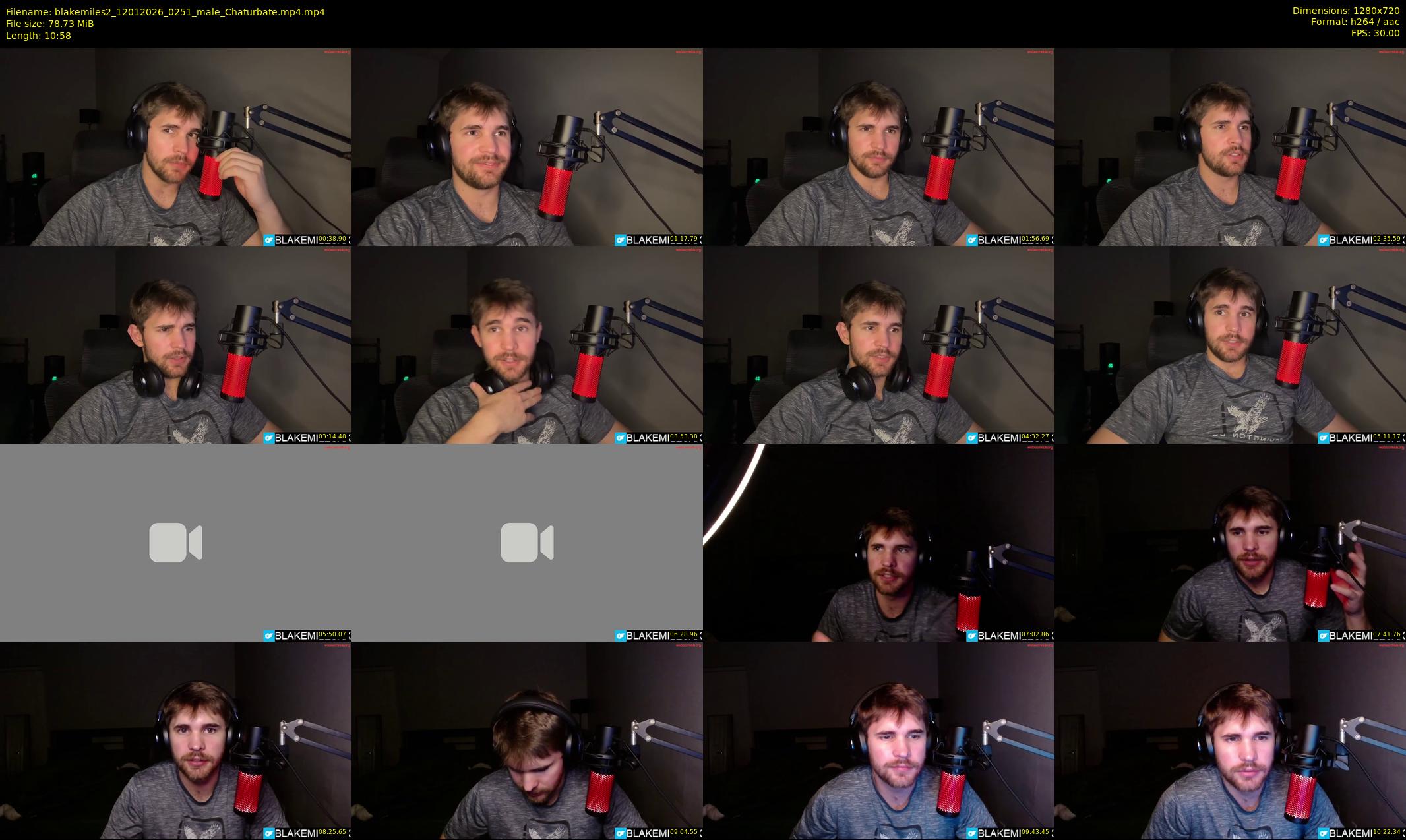 blakemiles2 — 11 minute Chaturbate male cam show recording, 720p, Jan 12, 2026