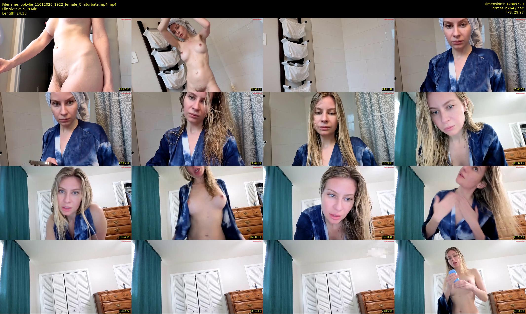 bpkylie — 25 minute Chaturbate female cam show recording, 720p, Jan 11, 2026