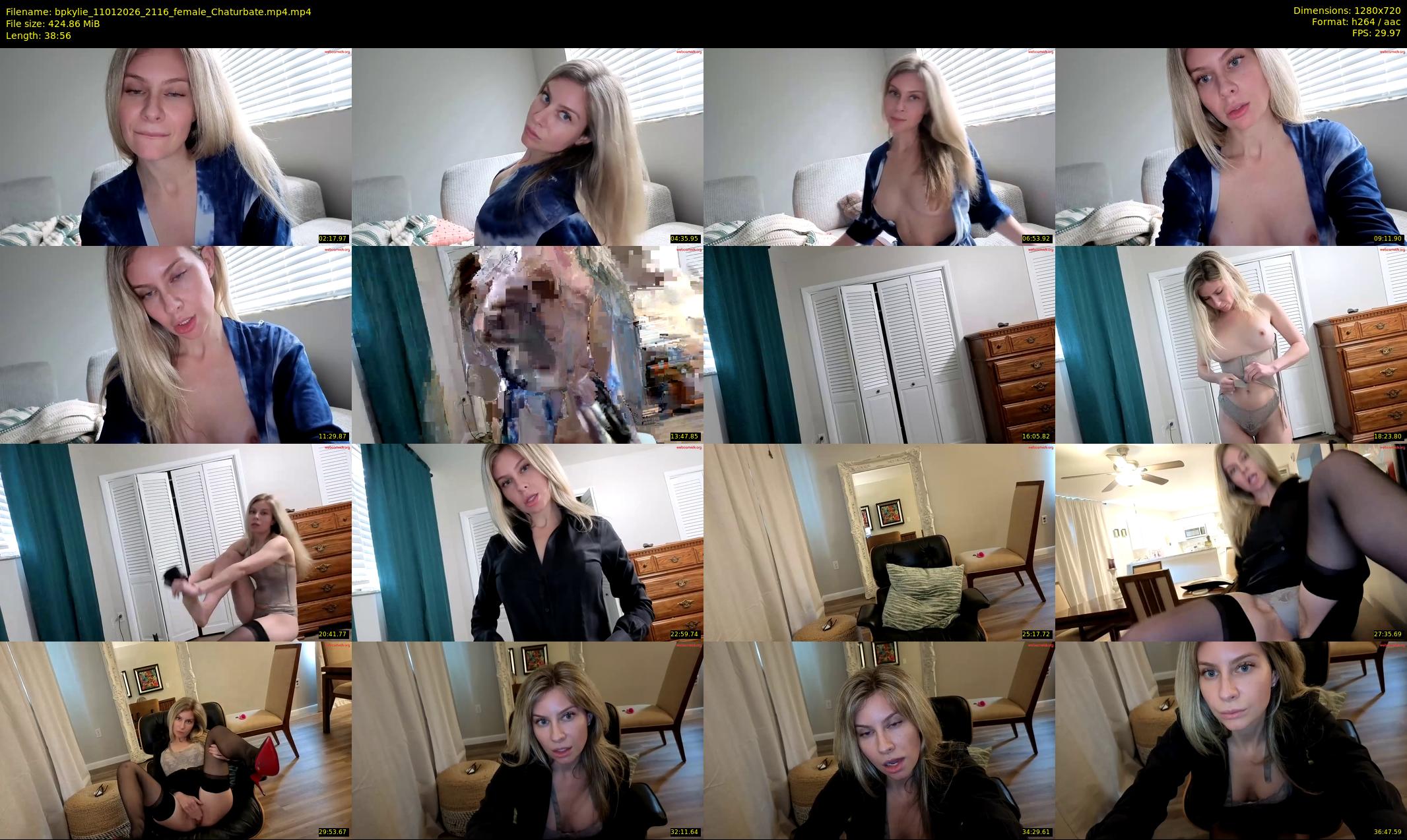 bpkylie — 39 minute Chaturbate female cam show recording, 720p, Jan 11, 2026