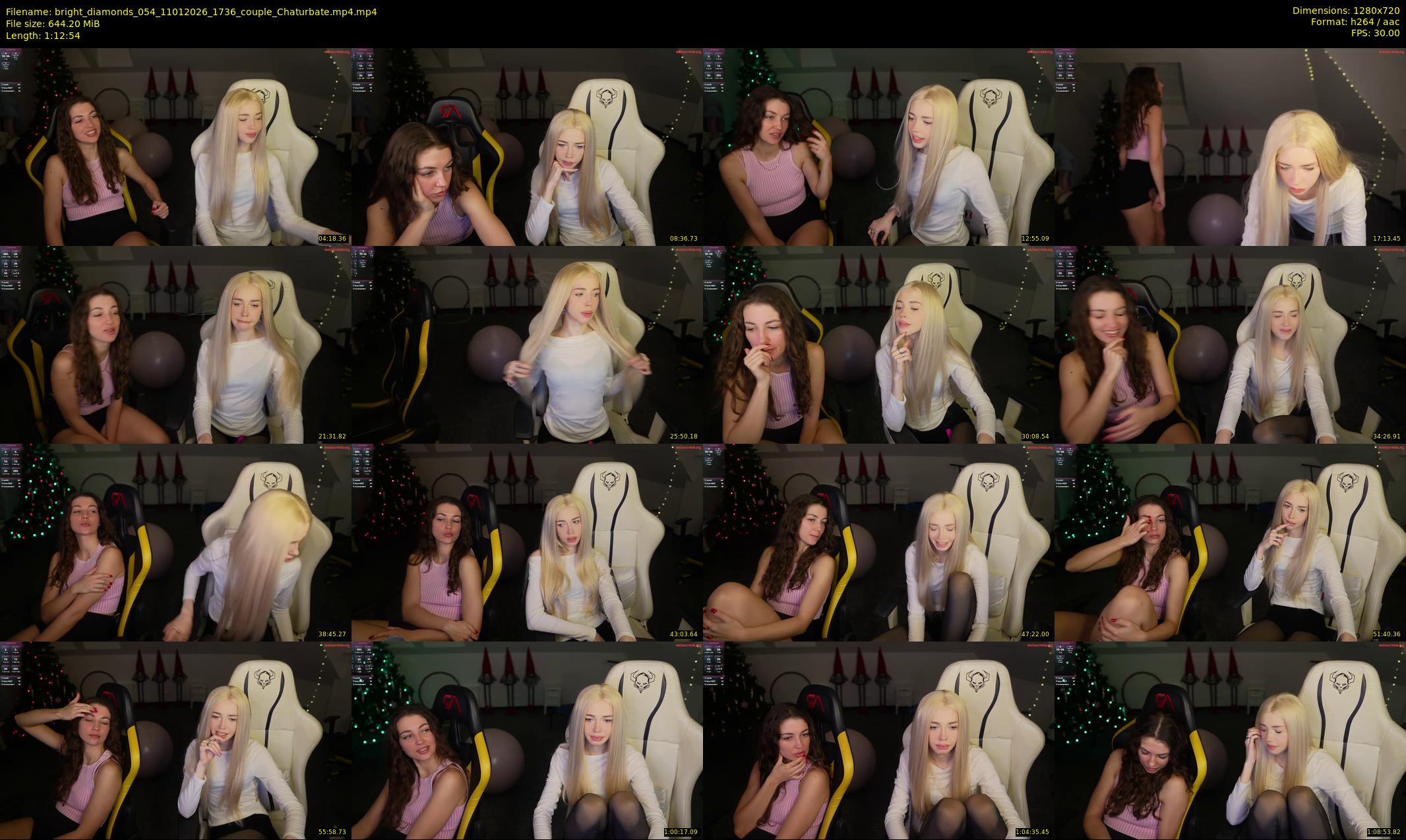bright_diamonds_054 — 73 minute Chaturbate couple cam show recording, 720p, Jan 11, 2026