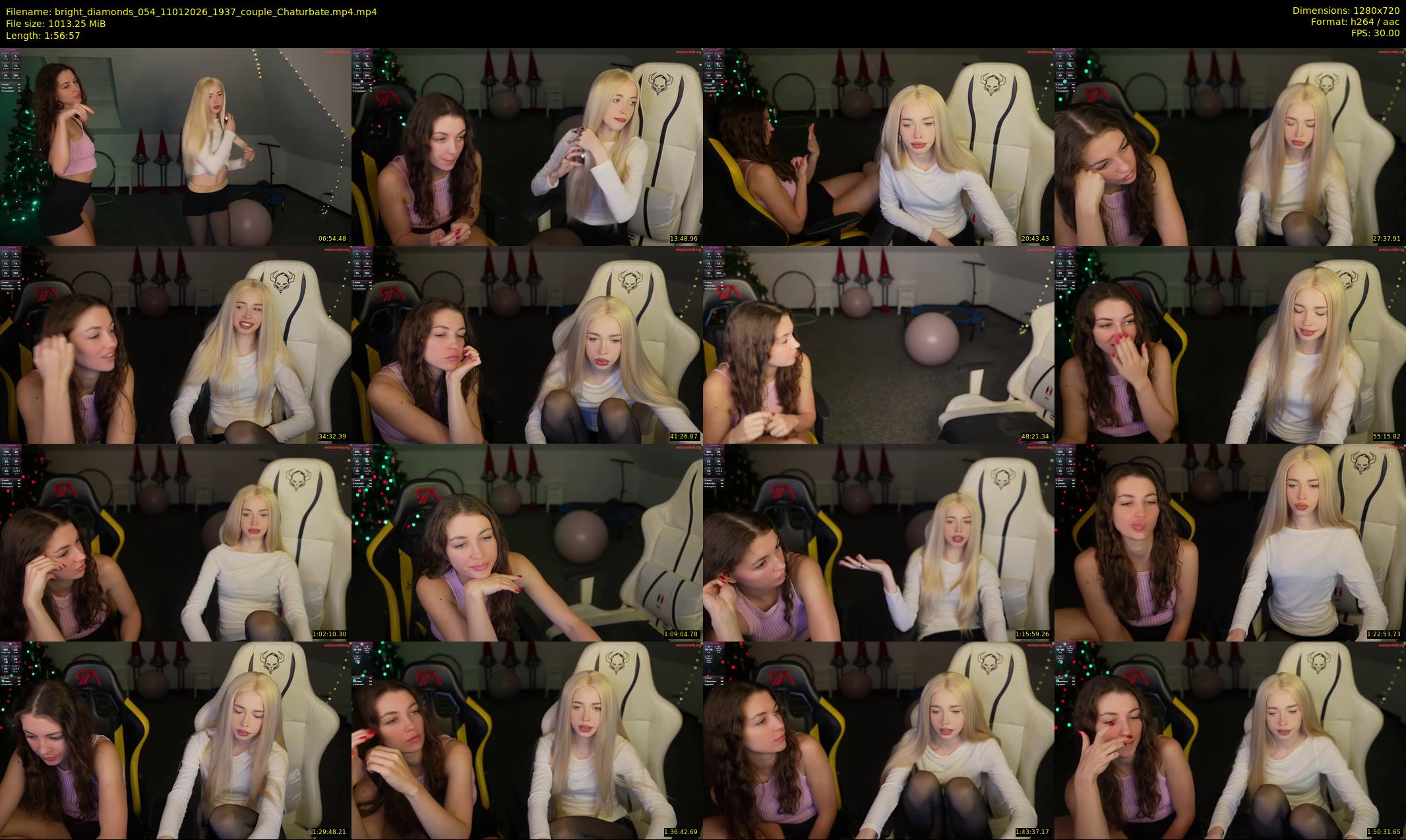 bright_diamonds_054 — 117 minute Chaturbate couple cam show recording, 720p, Jan 11, 2026
