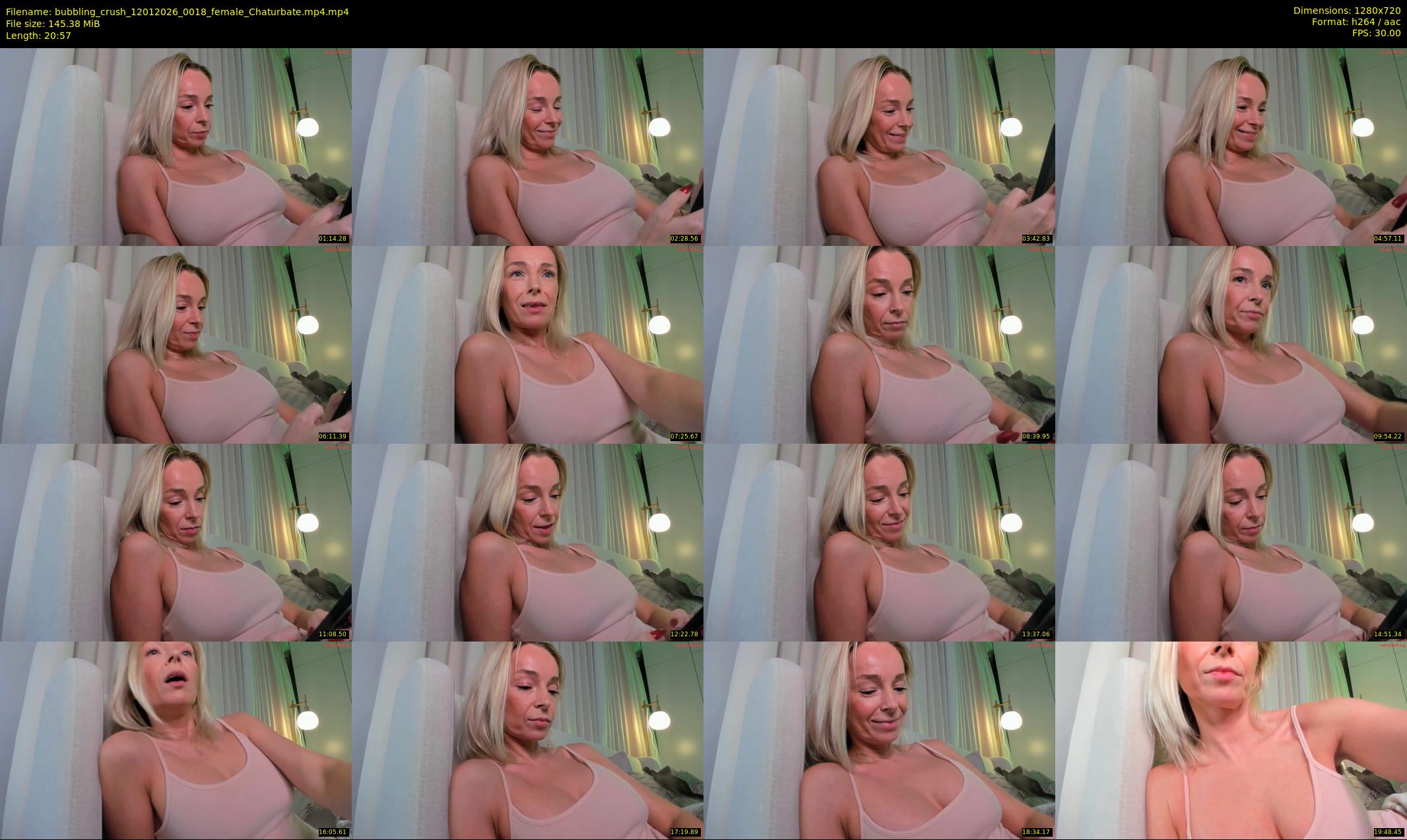 bubbling_crush — 21 minute Chaturbate female cam show recording, 720p, Jan 12, 2026