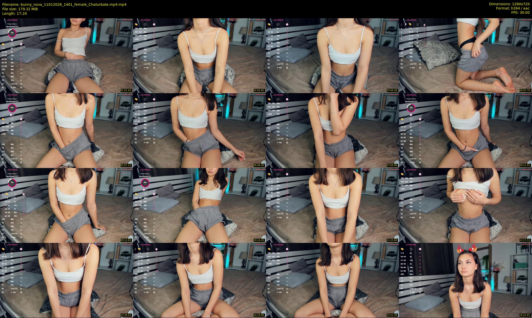 bunny_nova — 18 minute Chaturbate female cam show recording, 720p, Jan 11, 2026