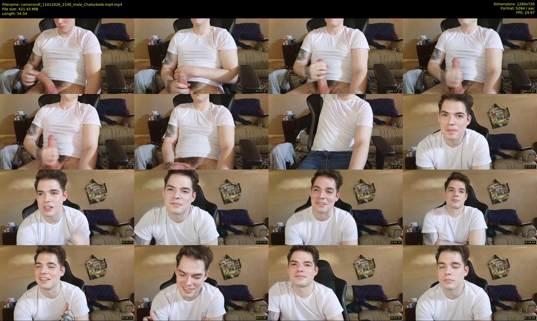camerondt — 35 minute Chaturbate male cam show recording, 720p, Jan 11, 2026