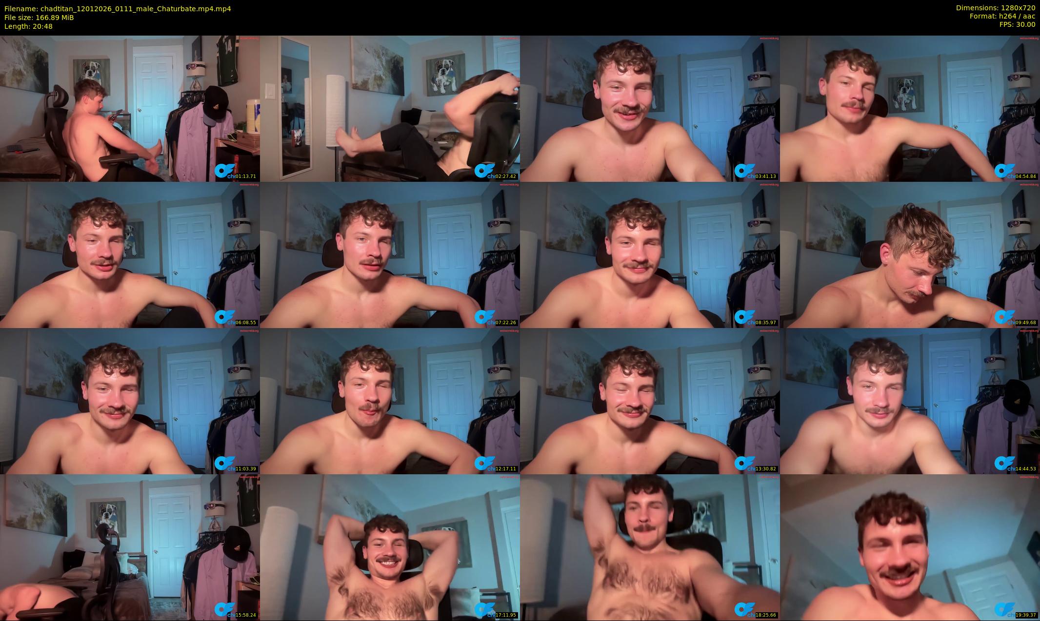 chadtitan — 21 minute Chaturbate male cam show recording, 720p, Jan 12, 2026