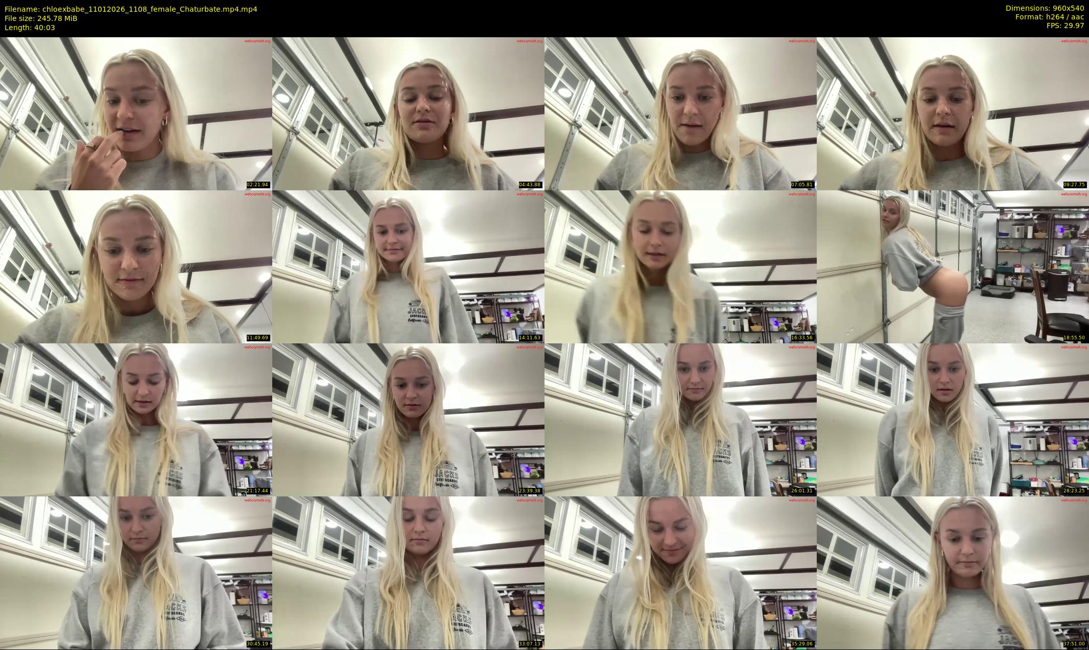 chloexbabe — 41 minute Chaturbate female cam show recording, 480p, Jan 11, 2026