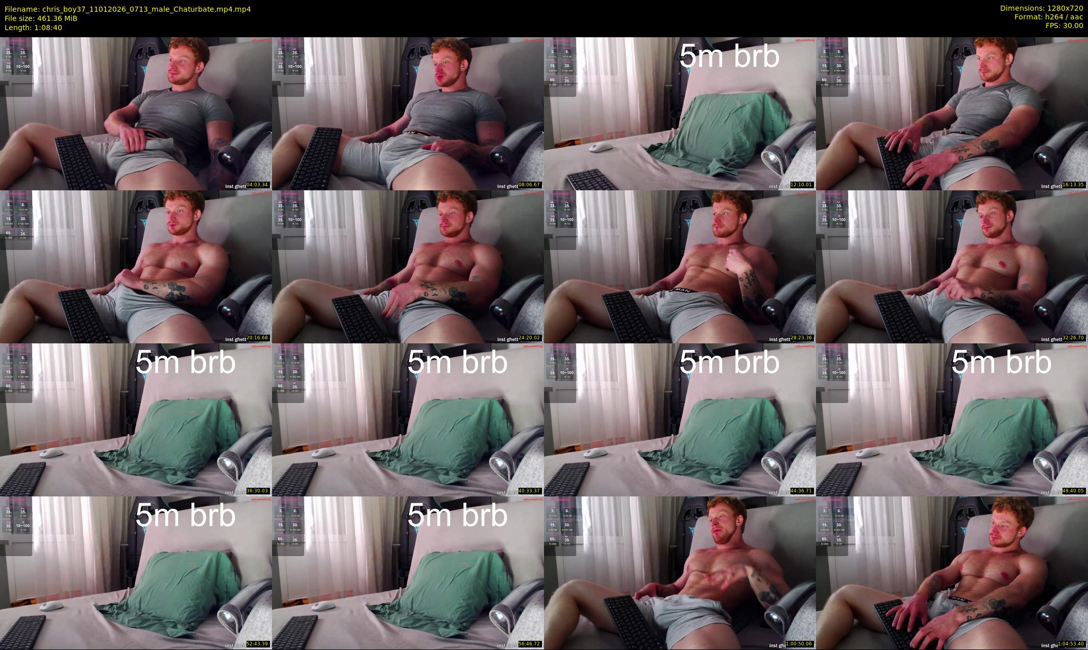 chris_boy37 — 69 minute Chaturbate male cam show recording, 720p, Jan 11, 2026