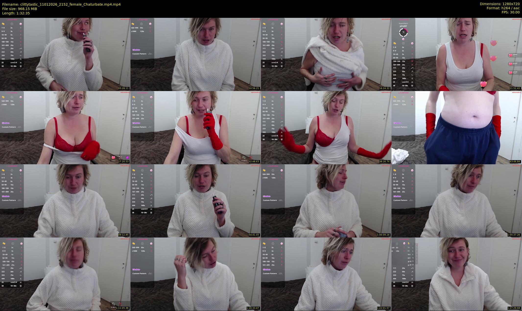 clittytastic — 93 minute Chaturbate female cam show recording, 720p, Jan 11, 2026