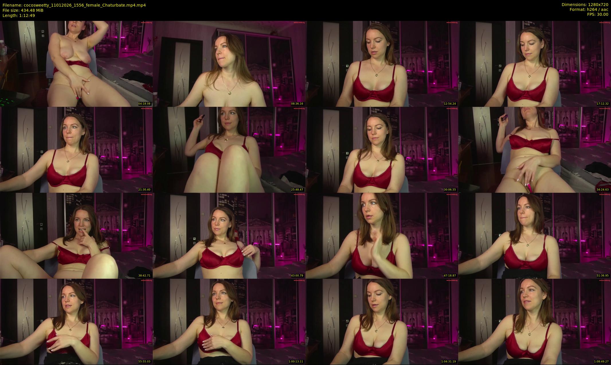 cocosweetty — 73 minute Chaturbate female cam show recording, 720p, Jan 11, 2026