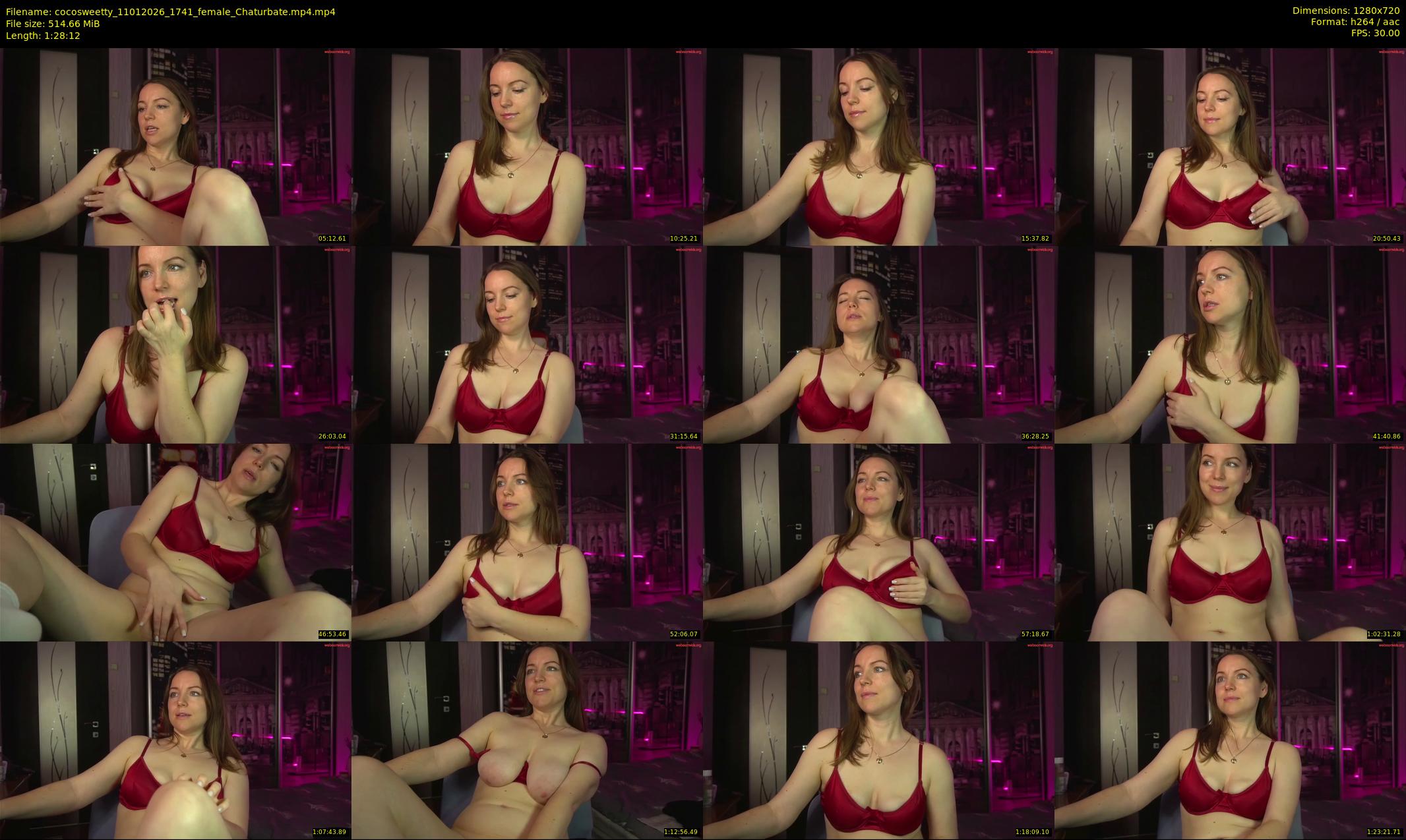 cocosweetty — 89 minute Chaturbate female cam show recording, 720p, Jan 11, 2026