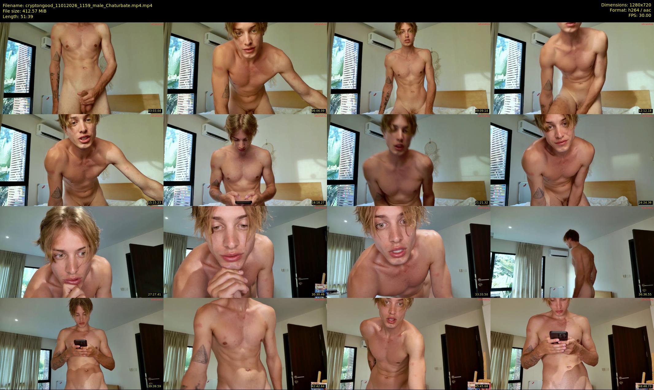 cryptongood — 52 minute Chaturbate male cam show recording, 720p, Jan 11, 2026