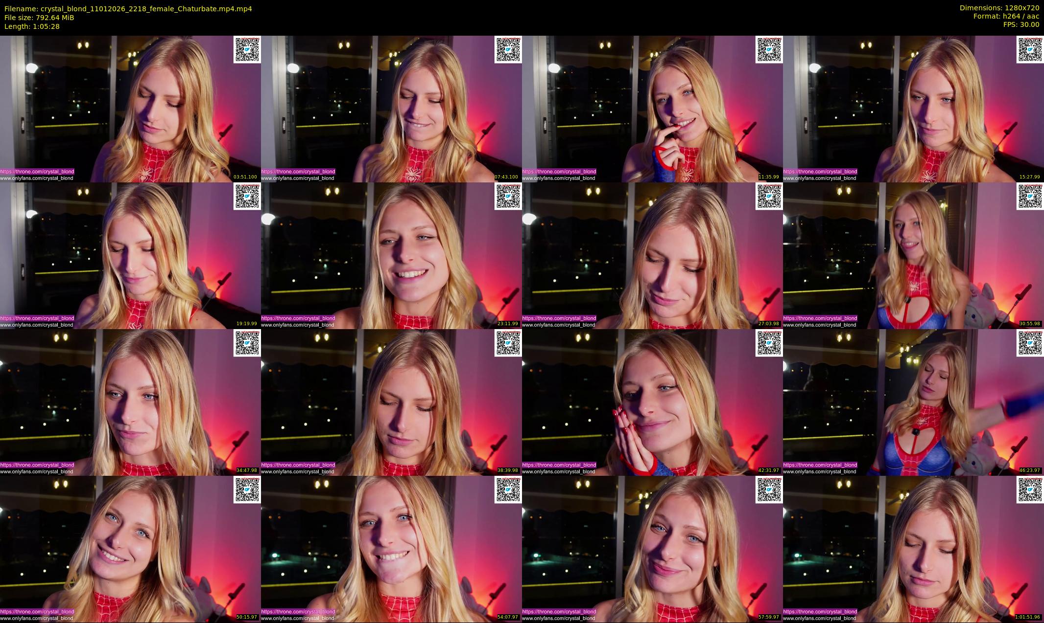 crystal_blond — 66 minute Chaturbate female cam show recording, 720p, Jan 11, 2026