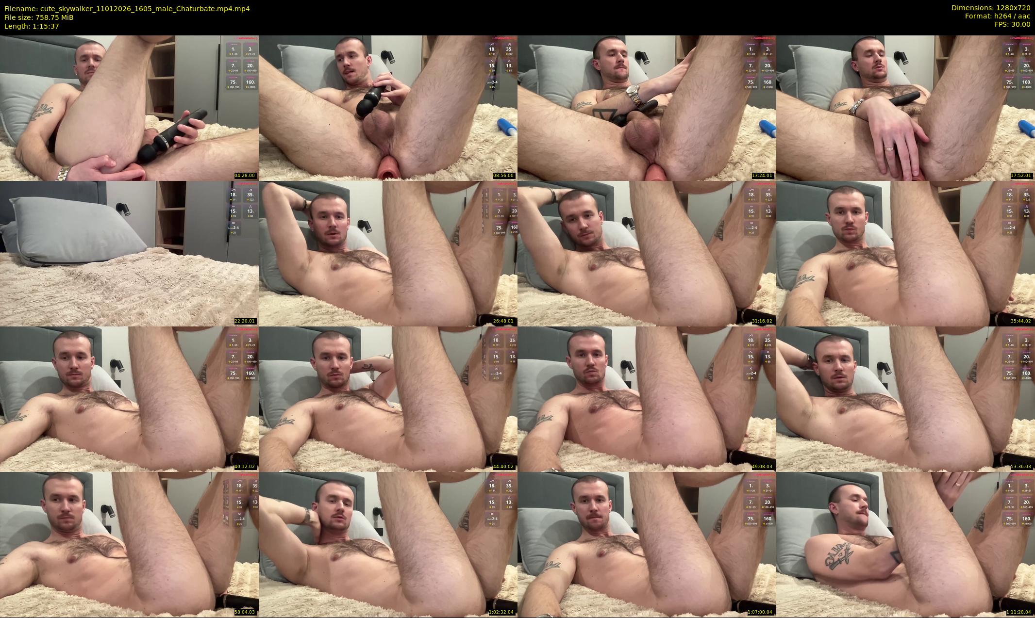 cute_skywalker — 76 minute Chaturbate male cam show recording, 720p, Jan 11, 2026