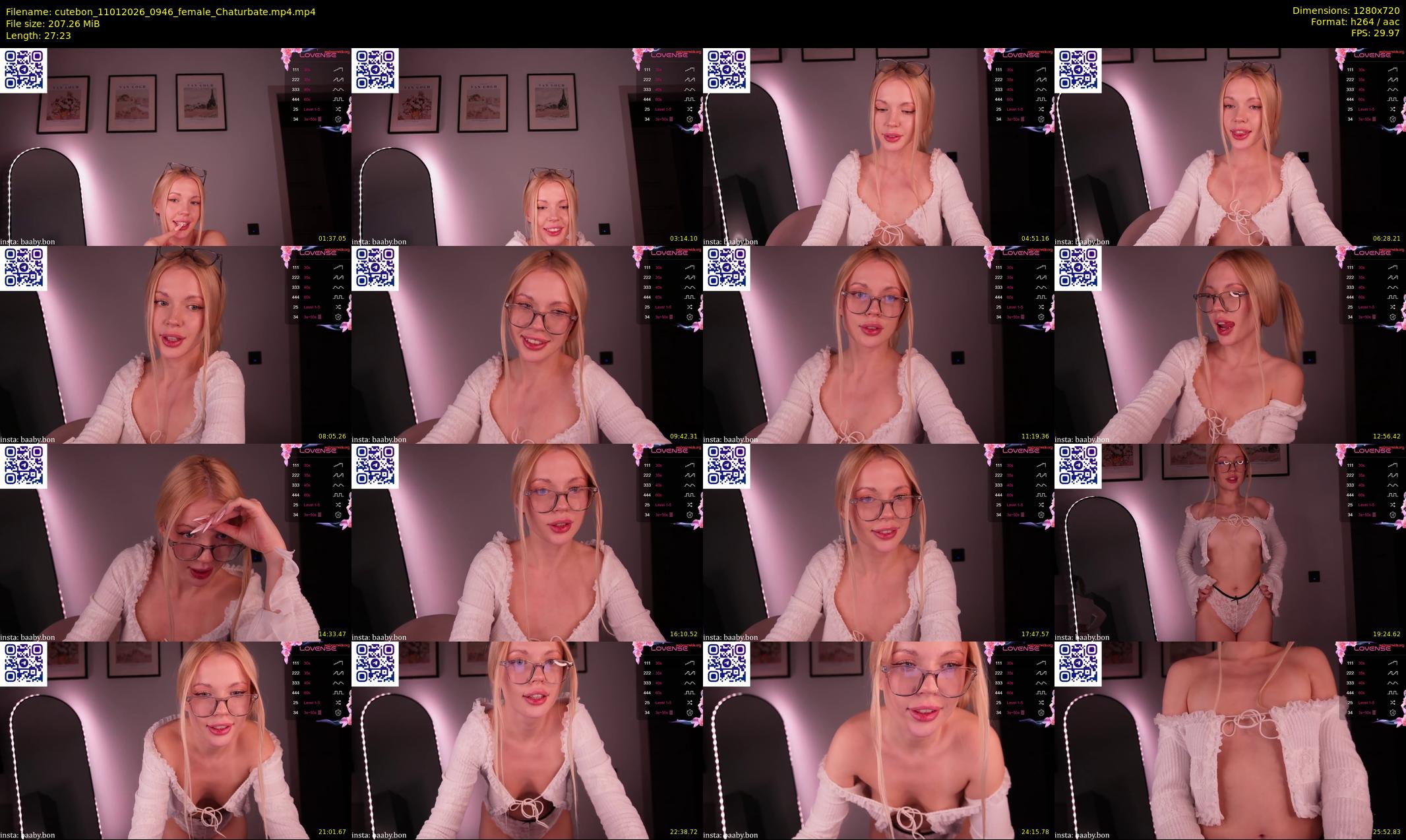 cutebon — 28 minute Chaturbate female cam show recording, 720p, Jan 11, 2026