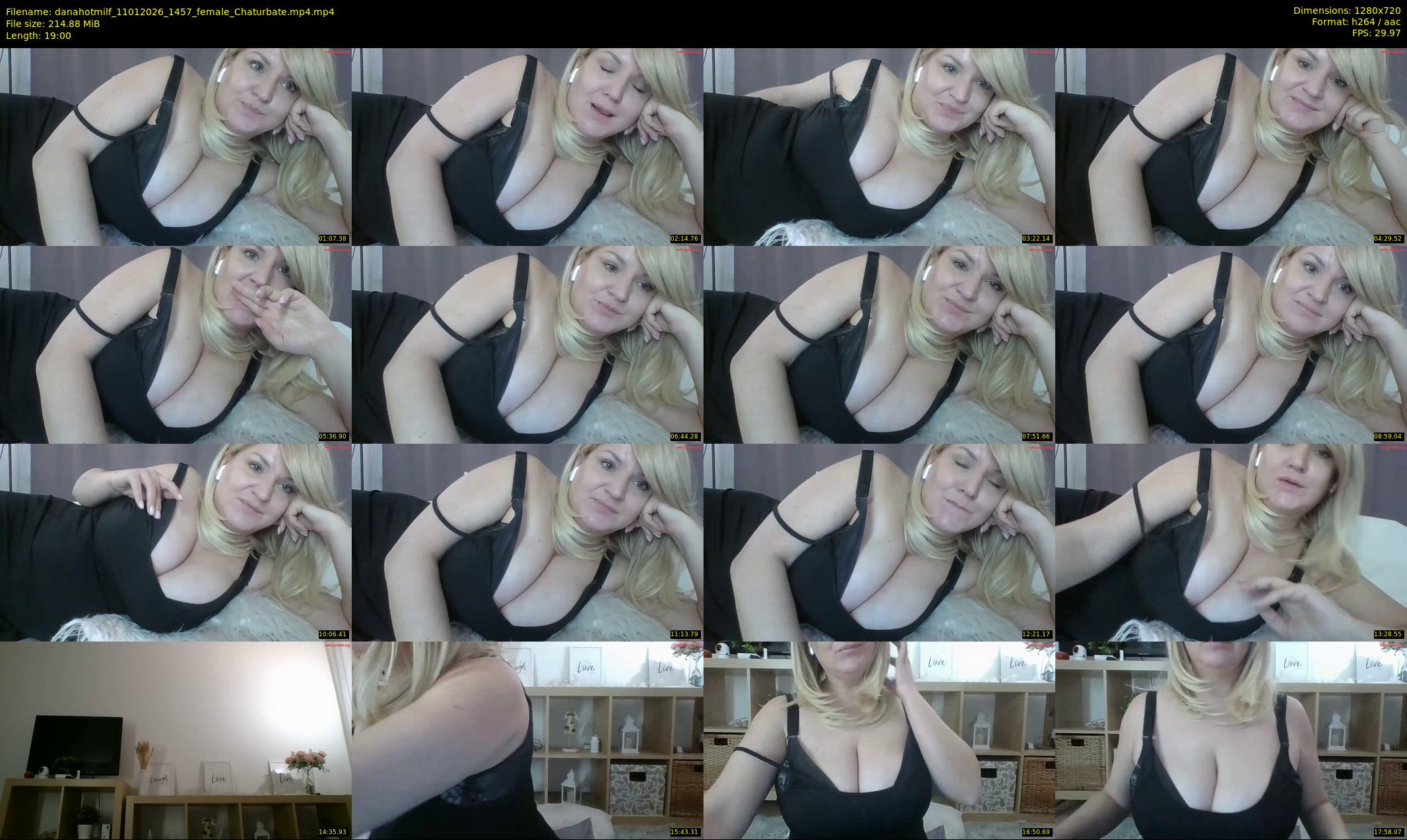danahotmilf — 19 minute Chaturbate female cam show recording, 720p, Jan 11, 2026