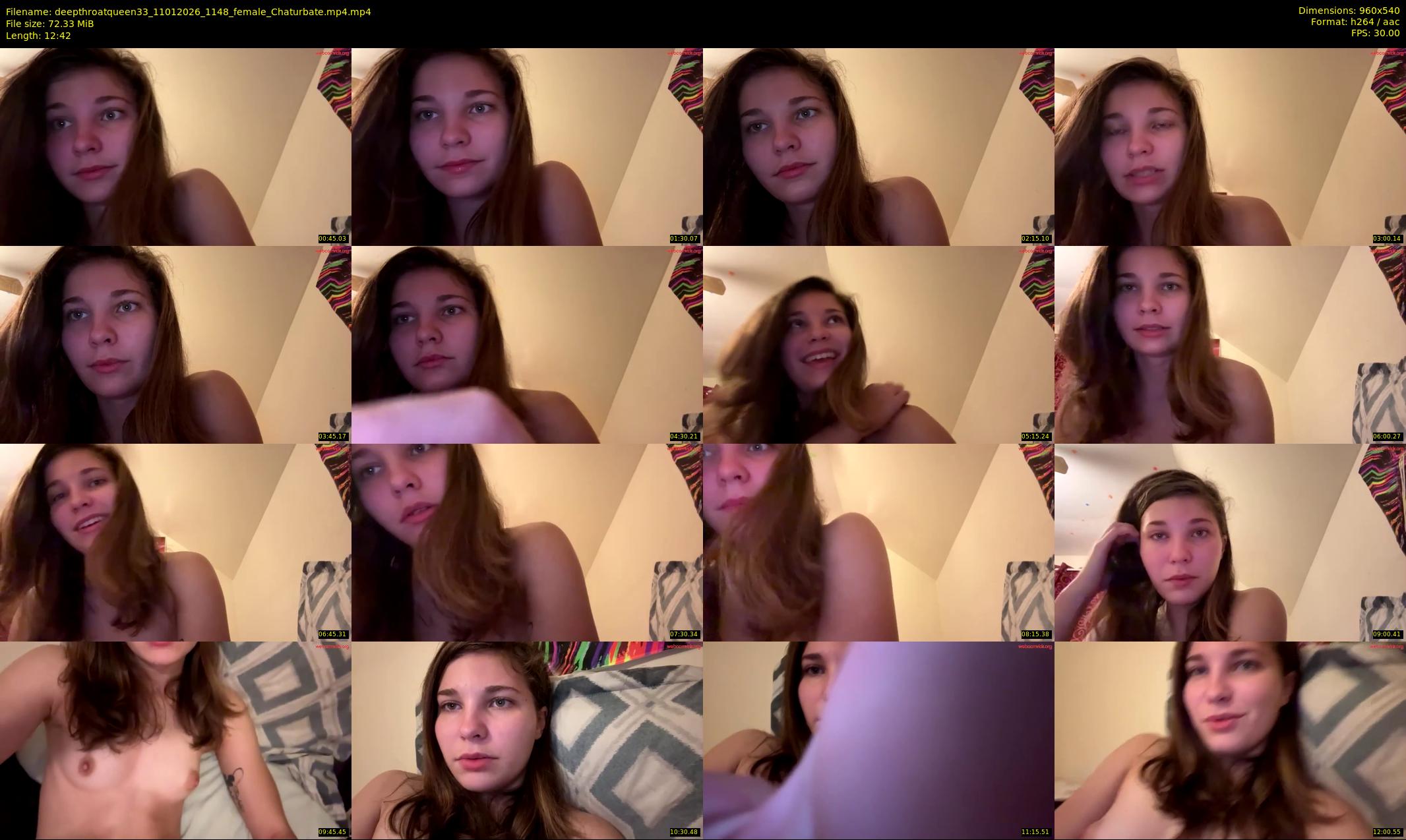 deepthroatqueen33 — 13 minute Chaturbate female cam show recording, 480p, Jan 11, 2026