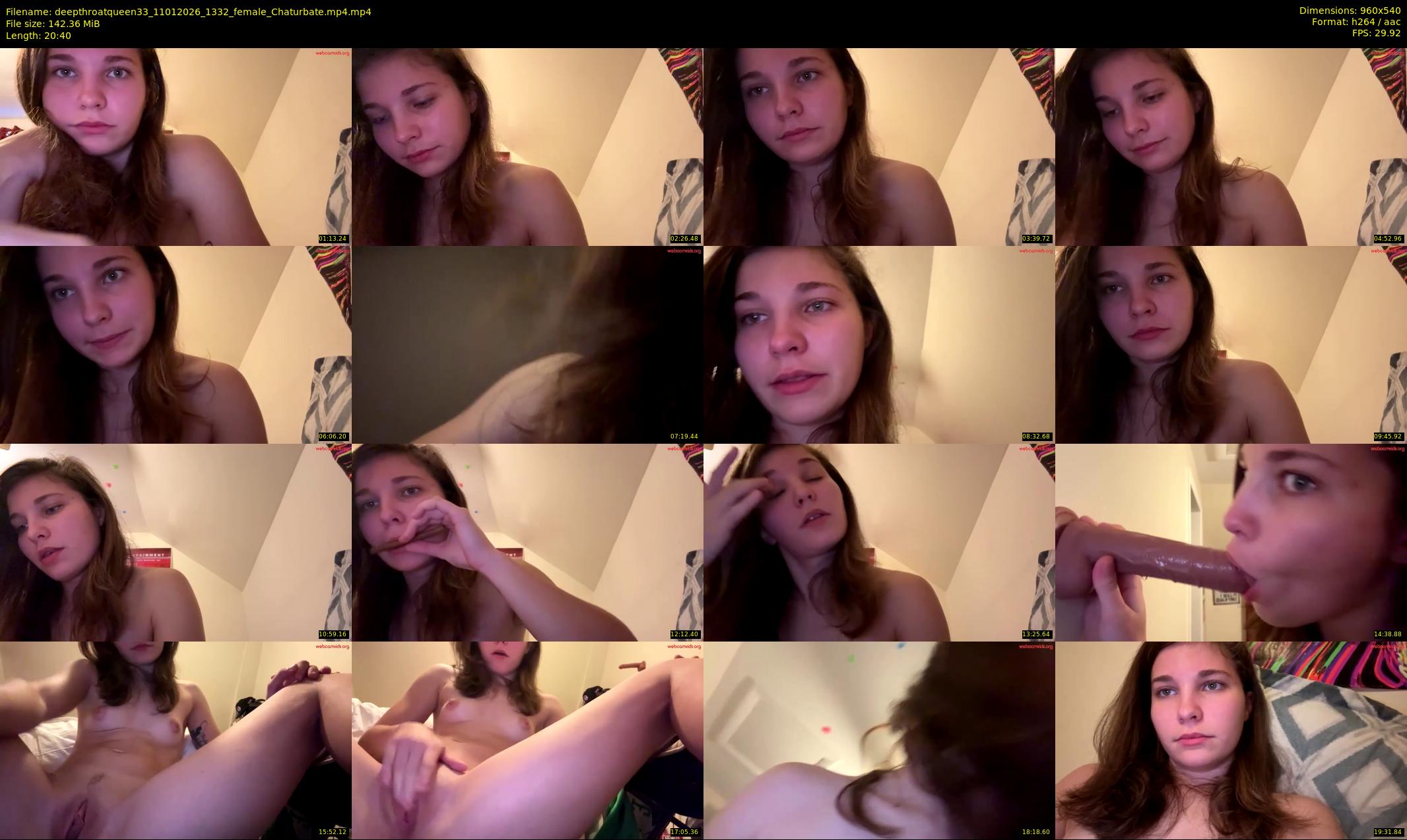 deepthroatqueen33 — 21 minute Chaturbate female cam show recording, 480p, Jan 11, 2026