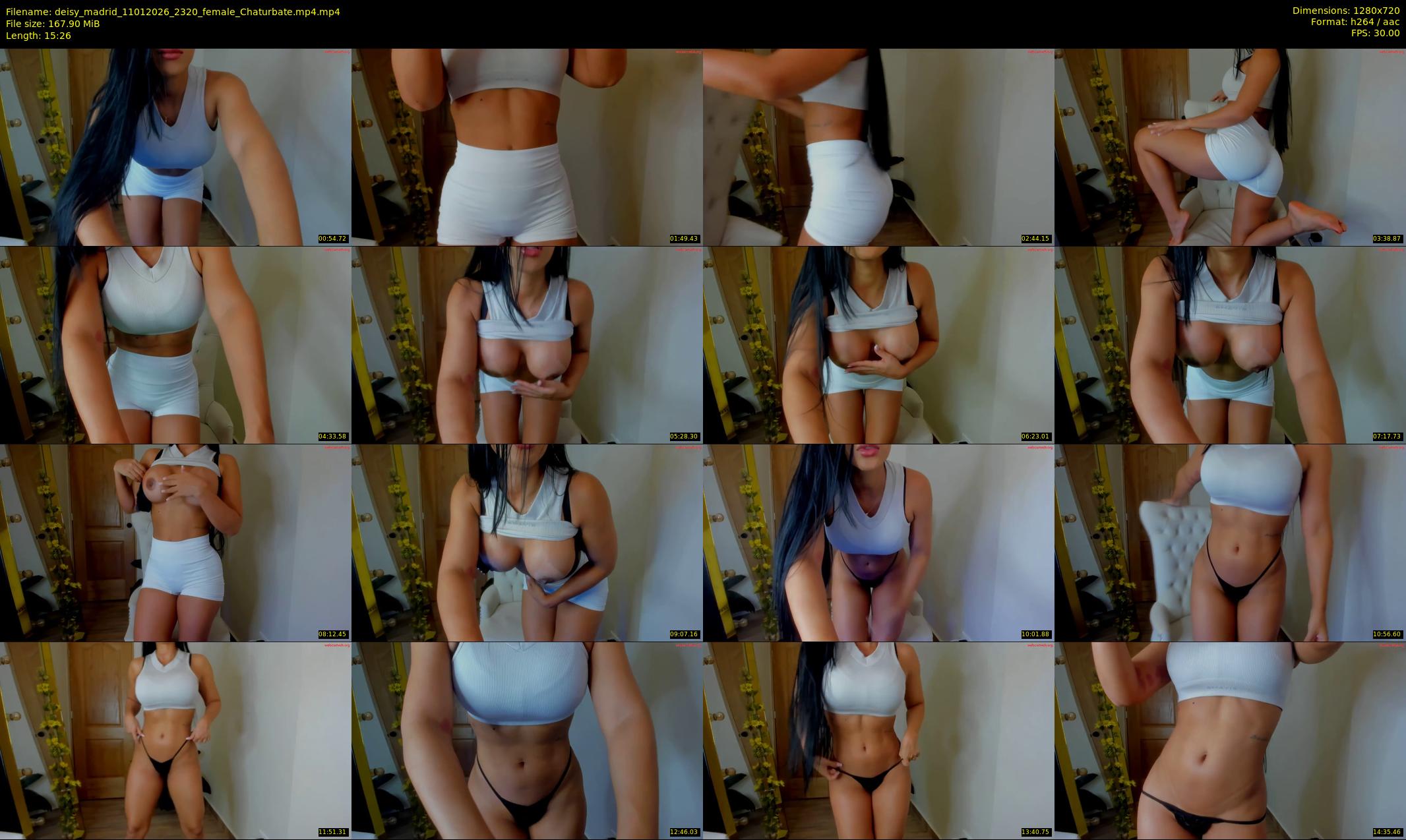 deisy_madrid — 16 minute Chaturbate female cam show recording, 720p, Jan 11, 2026