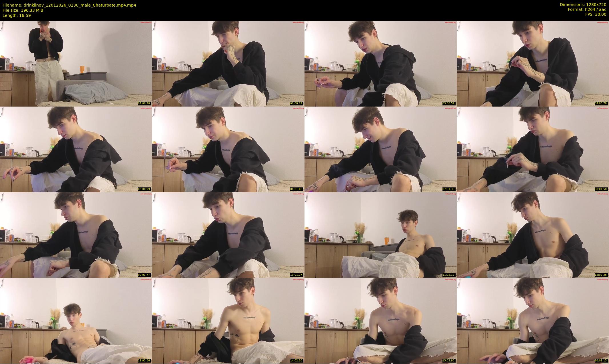 drinklinov — 17 minute Chaturbate male cam show recording, 720p, Jan 12, 2026