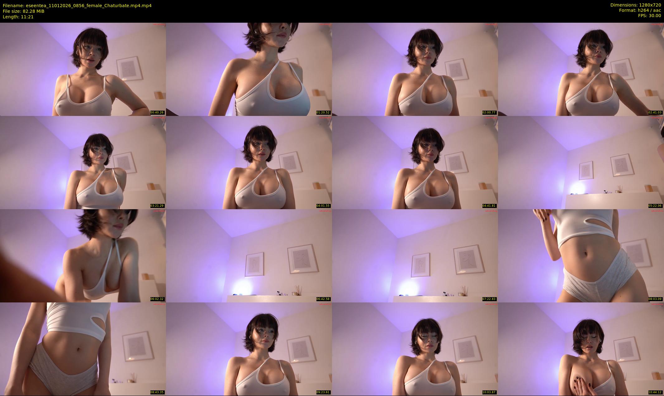 eseentea — 12 minute Chaturbate female cam show recording, 720p, Jan 11, 2026