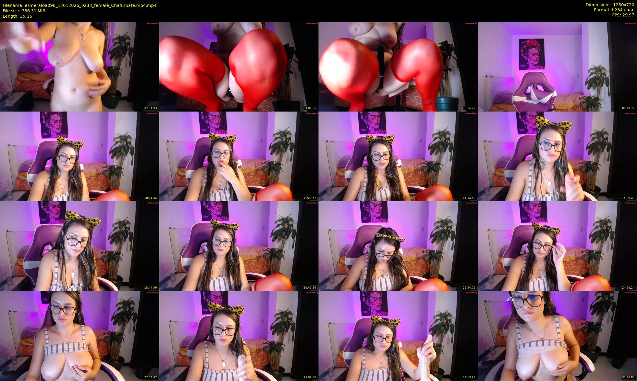 esmeralda098 — 36 minute Chaturbate female cam show recording, 720p, Jan 12, 2026