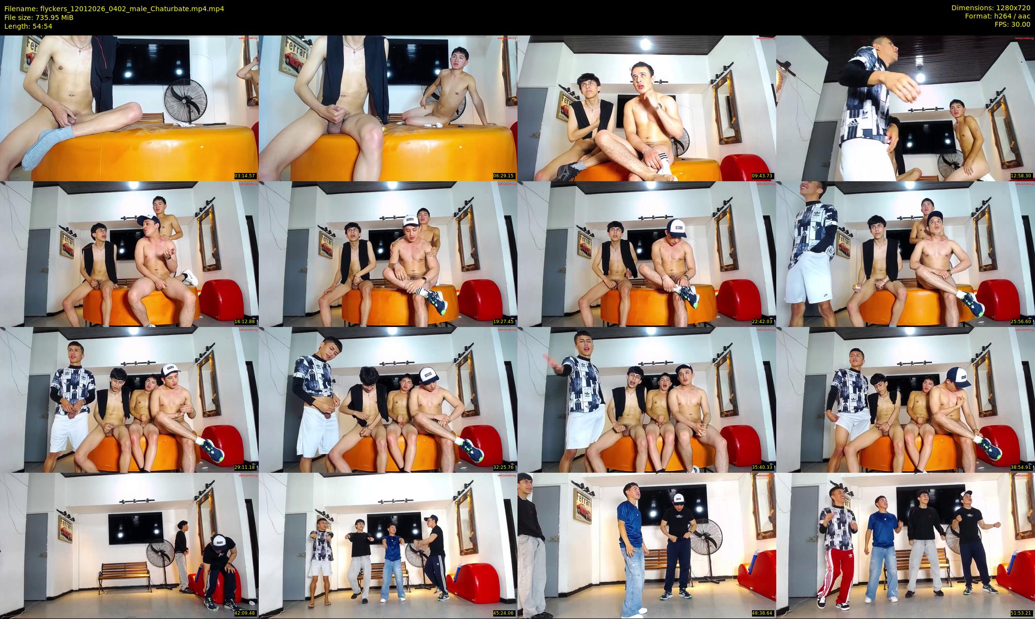 flyckers — 55 minute Chaturbate male cam show recording, 720p, Jan 12, 2026